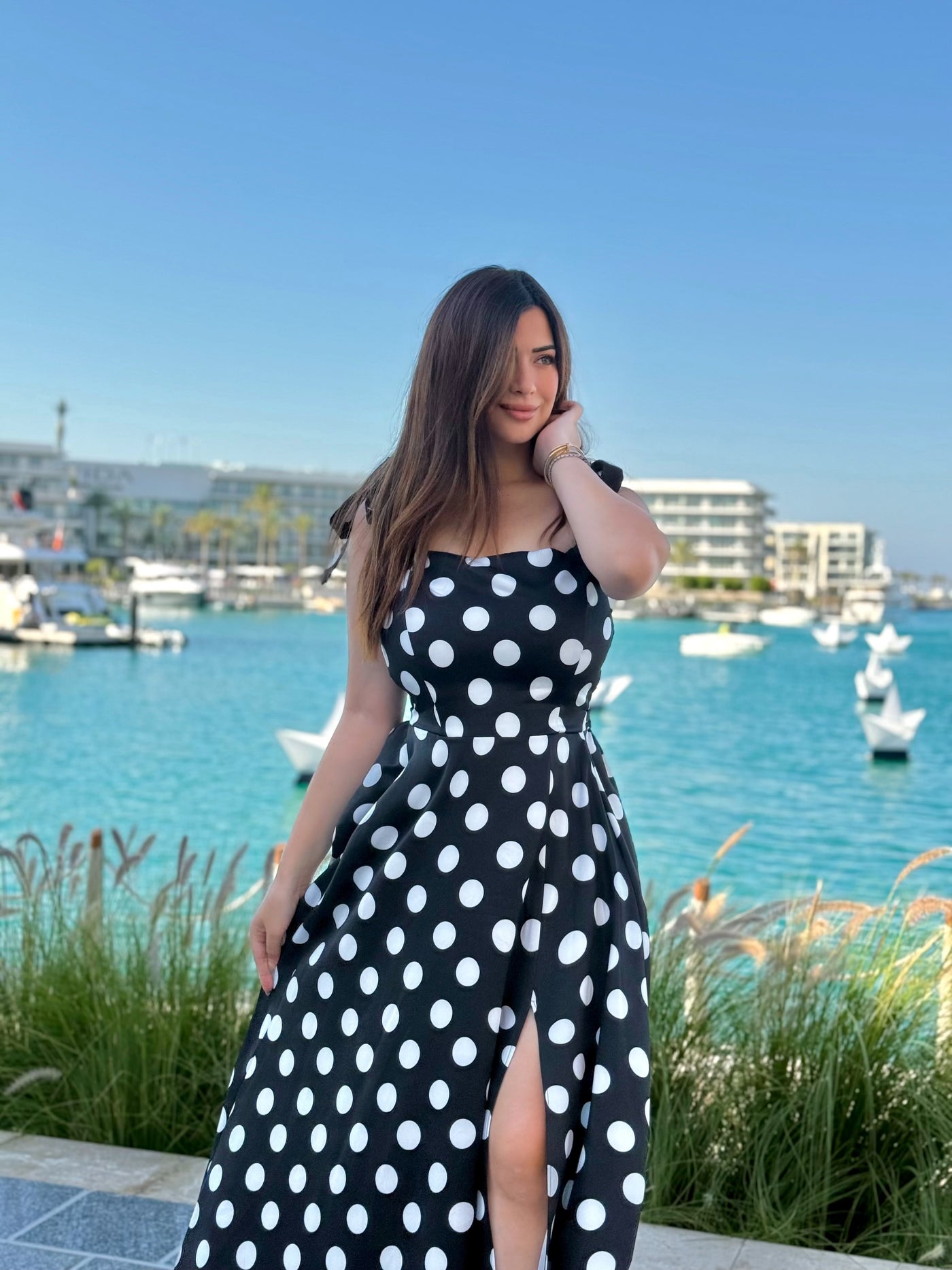 Dolce Italian Polka Dot Dress