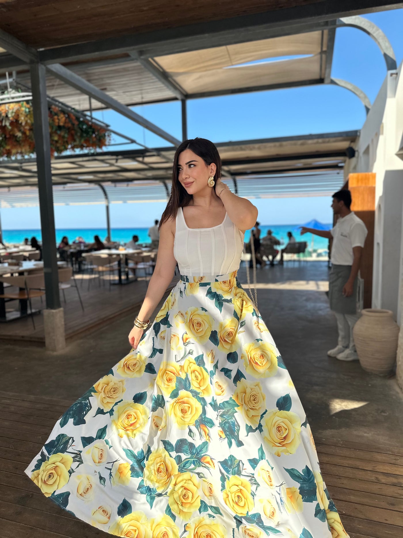 Portofino Floral Skirt