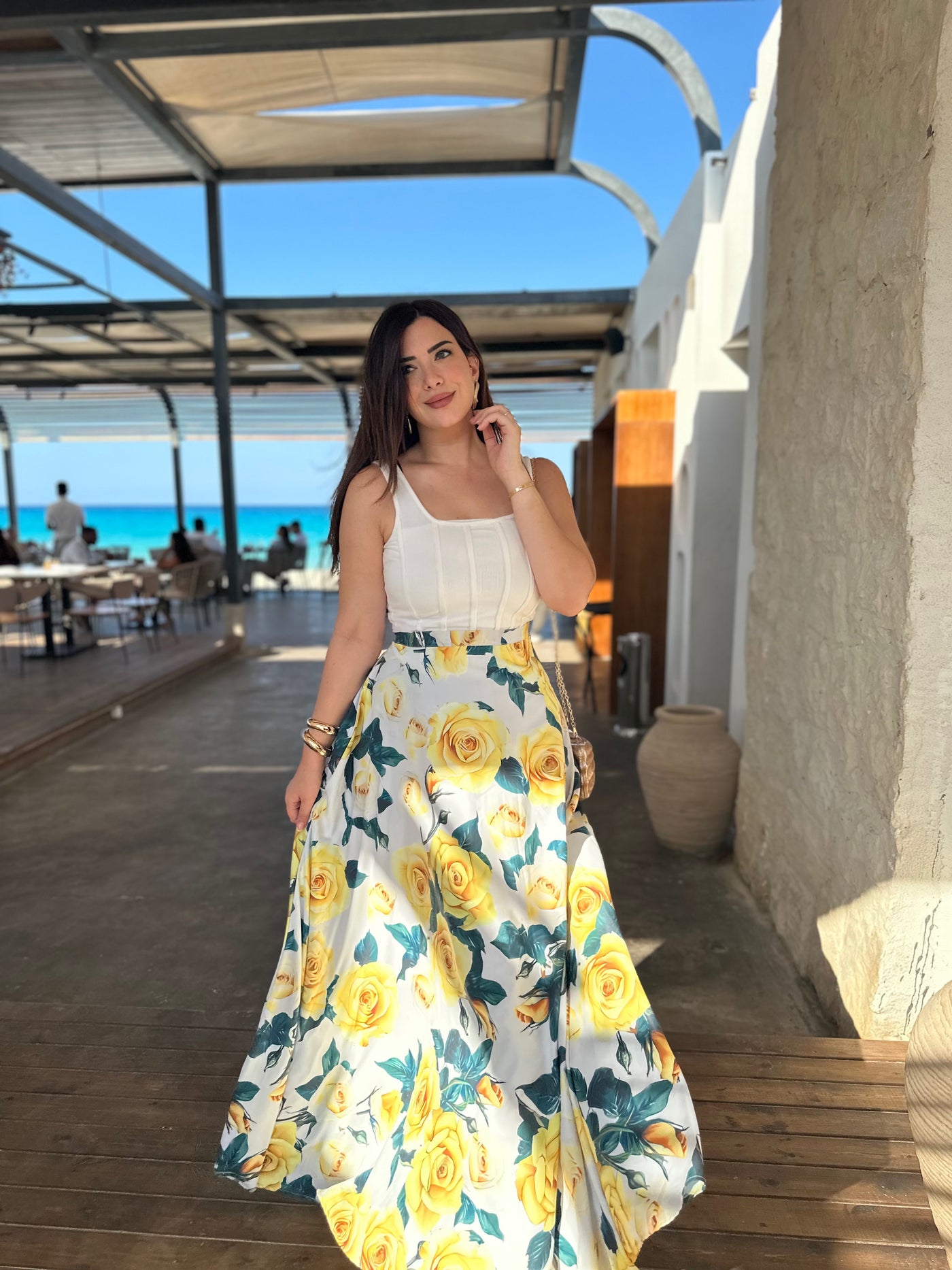 Portofino Floral Skirt