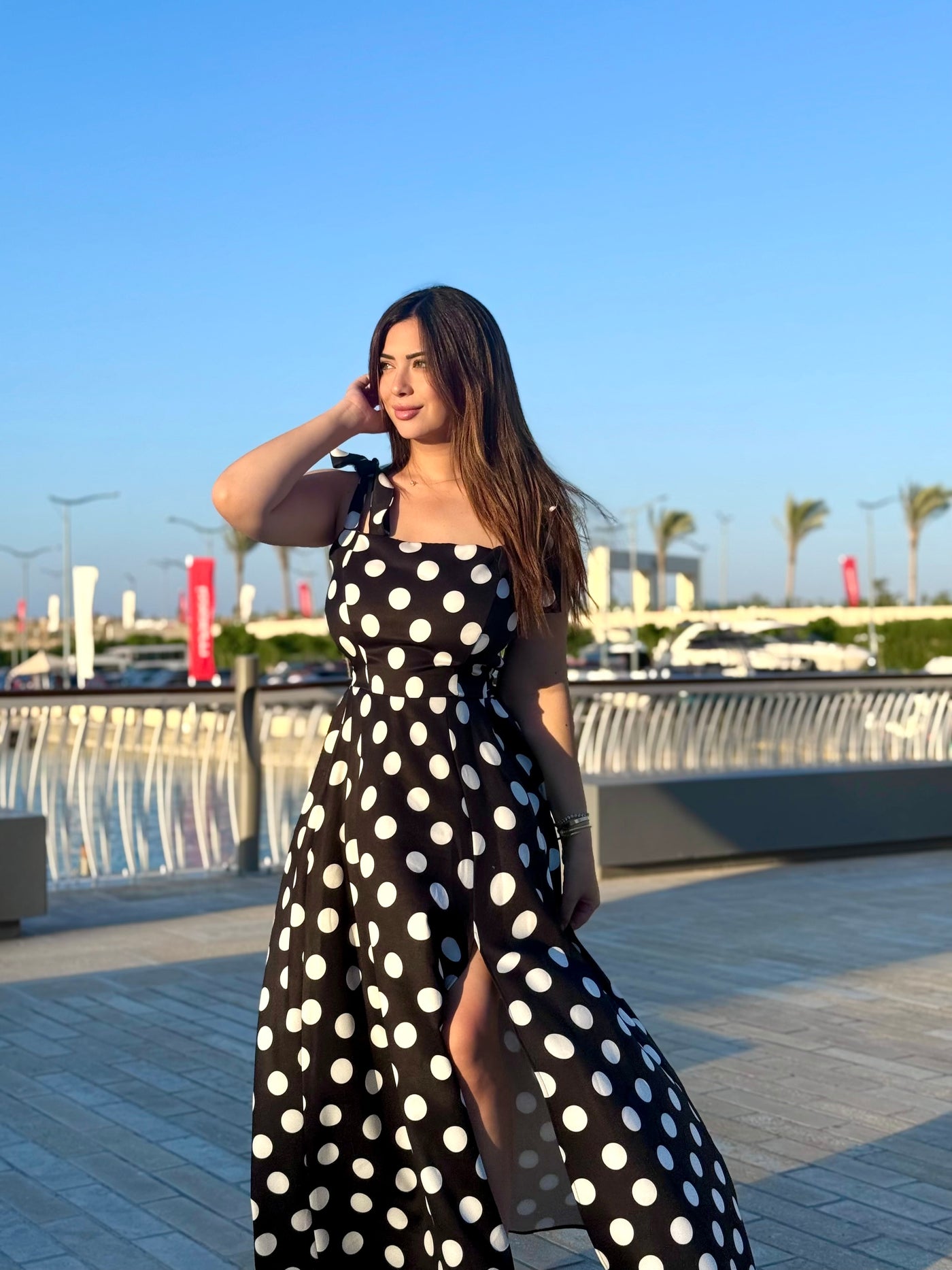 Dolce Italian Polka Dot Dress