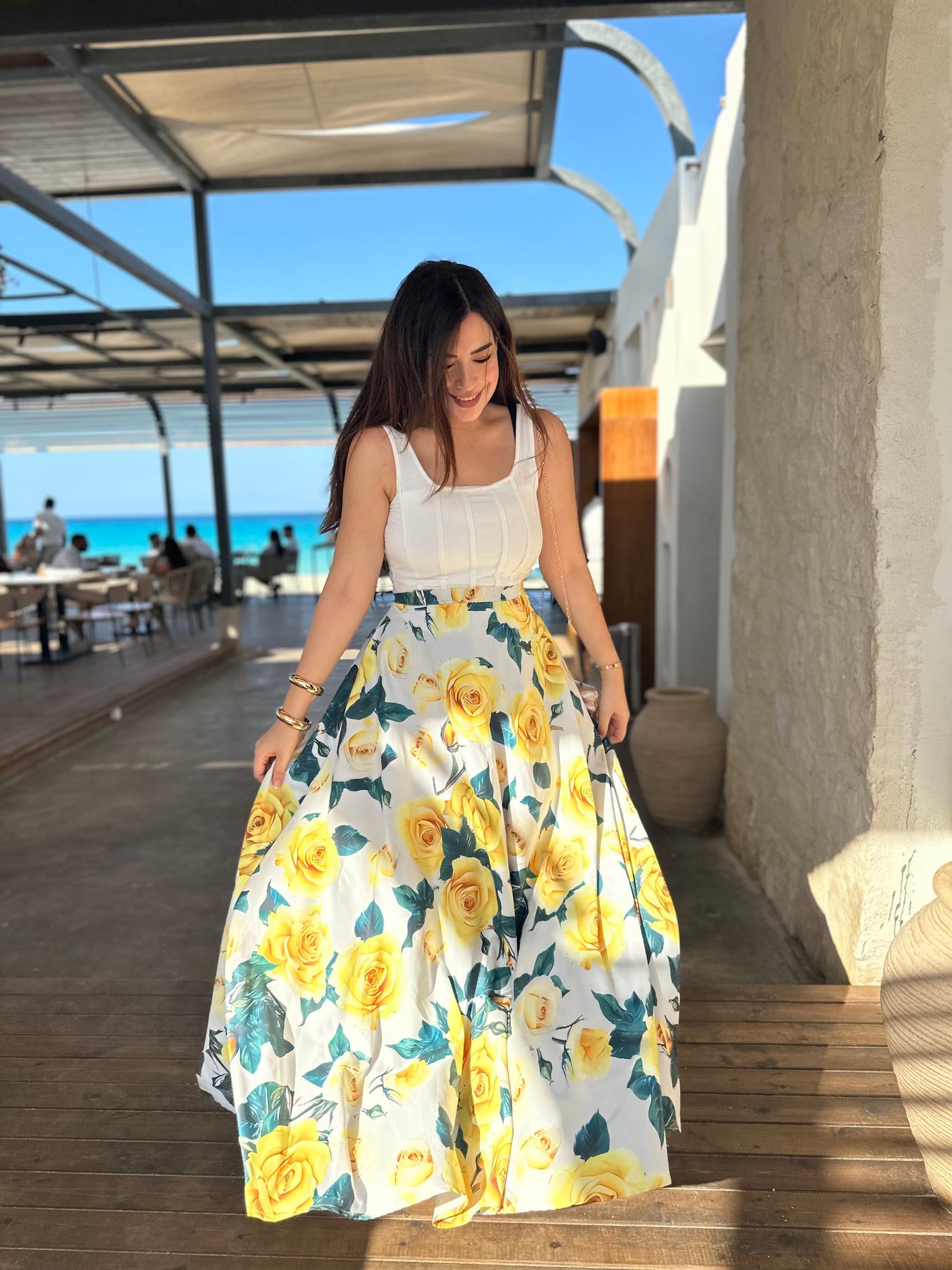 Portofino Floral Skirt