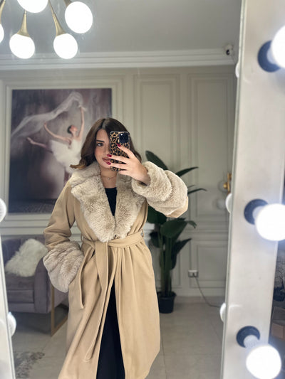 In My Ferrari Fur Coat Luxe Edition - Beige