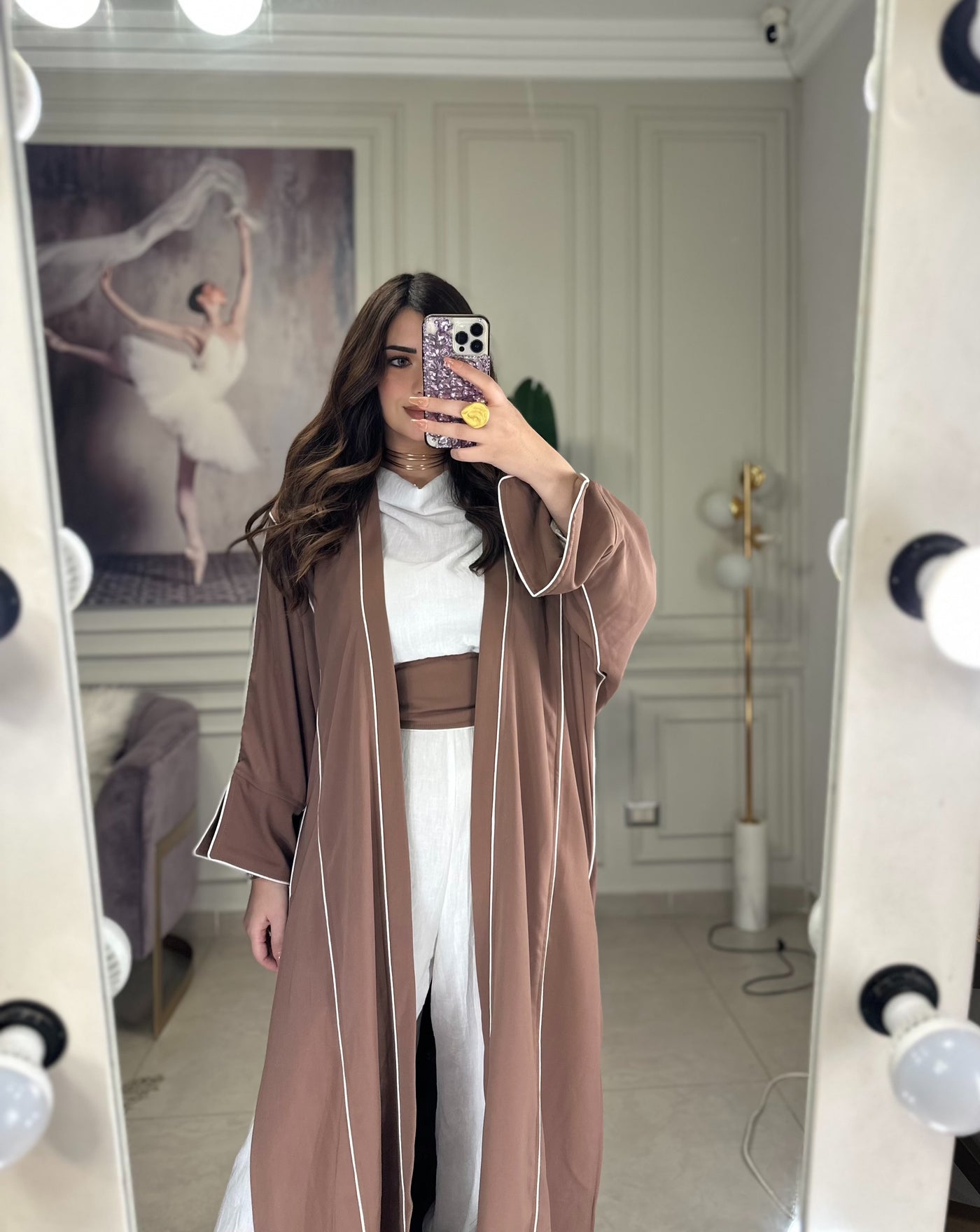 Love Trims Kaftan - Latte