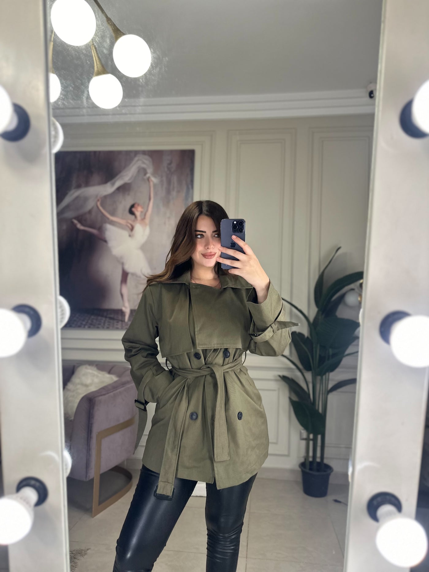 Sydney Trench Jacket - Olive