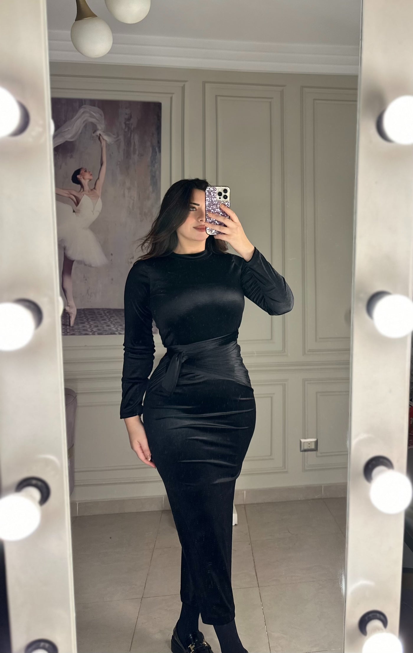 Not Your Average Velvet Multiway Dress-Black