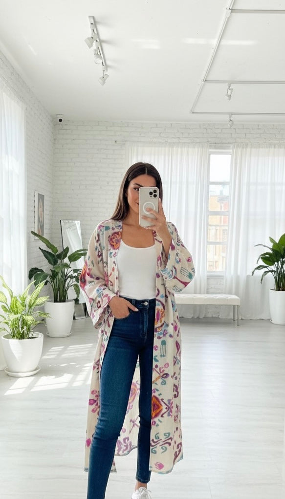 Bali kimono - purple
