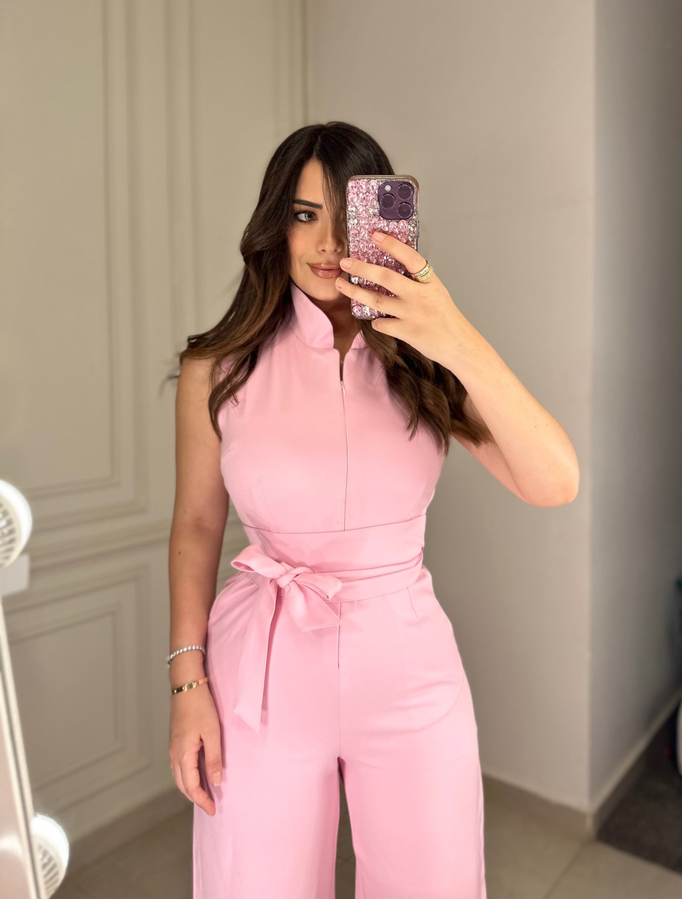 Miss World Body Shaping Jumpsuit - Pink