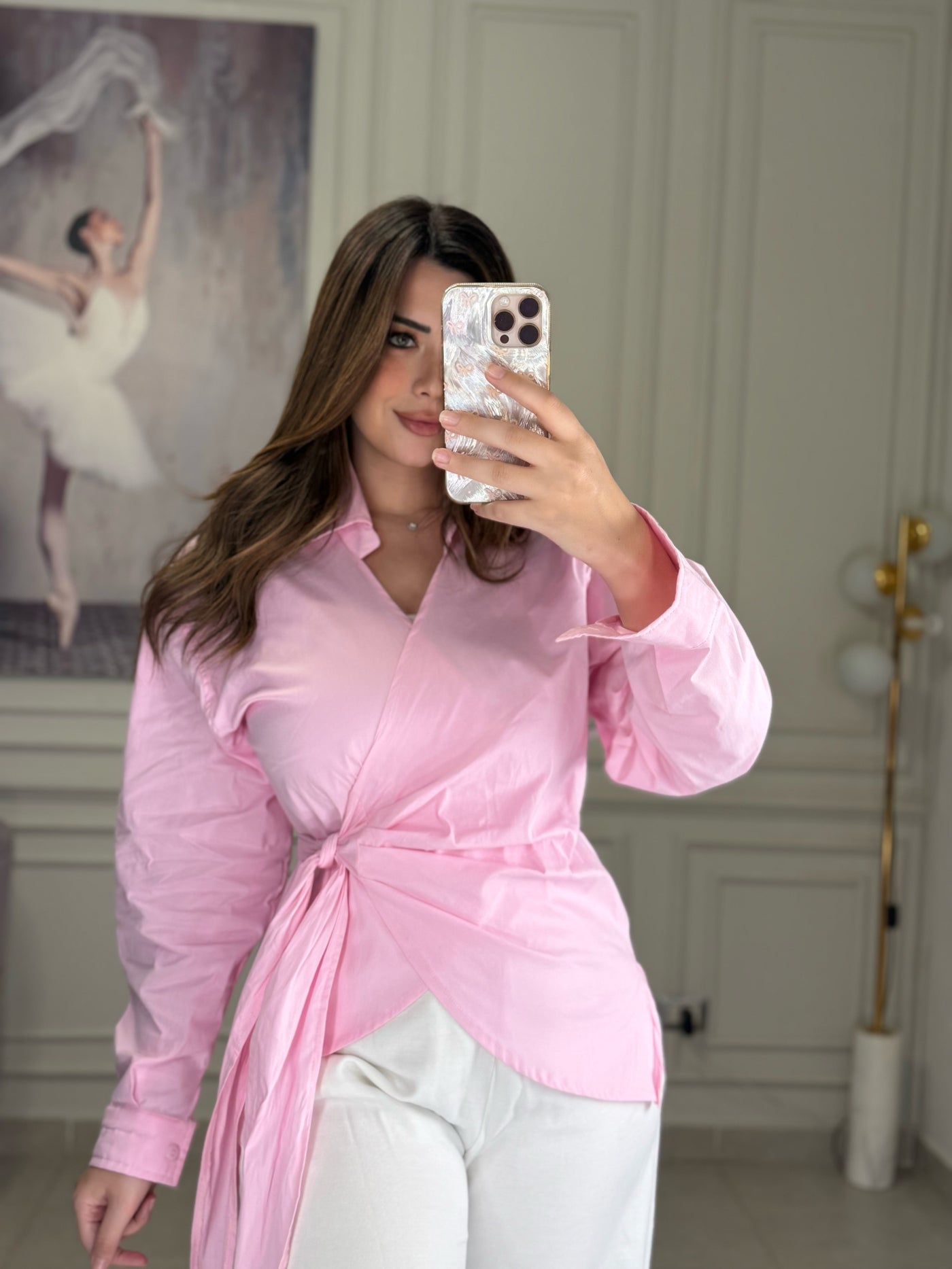 All I Want Wrap Blouse - Pink