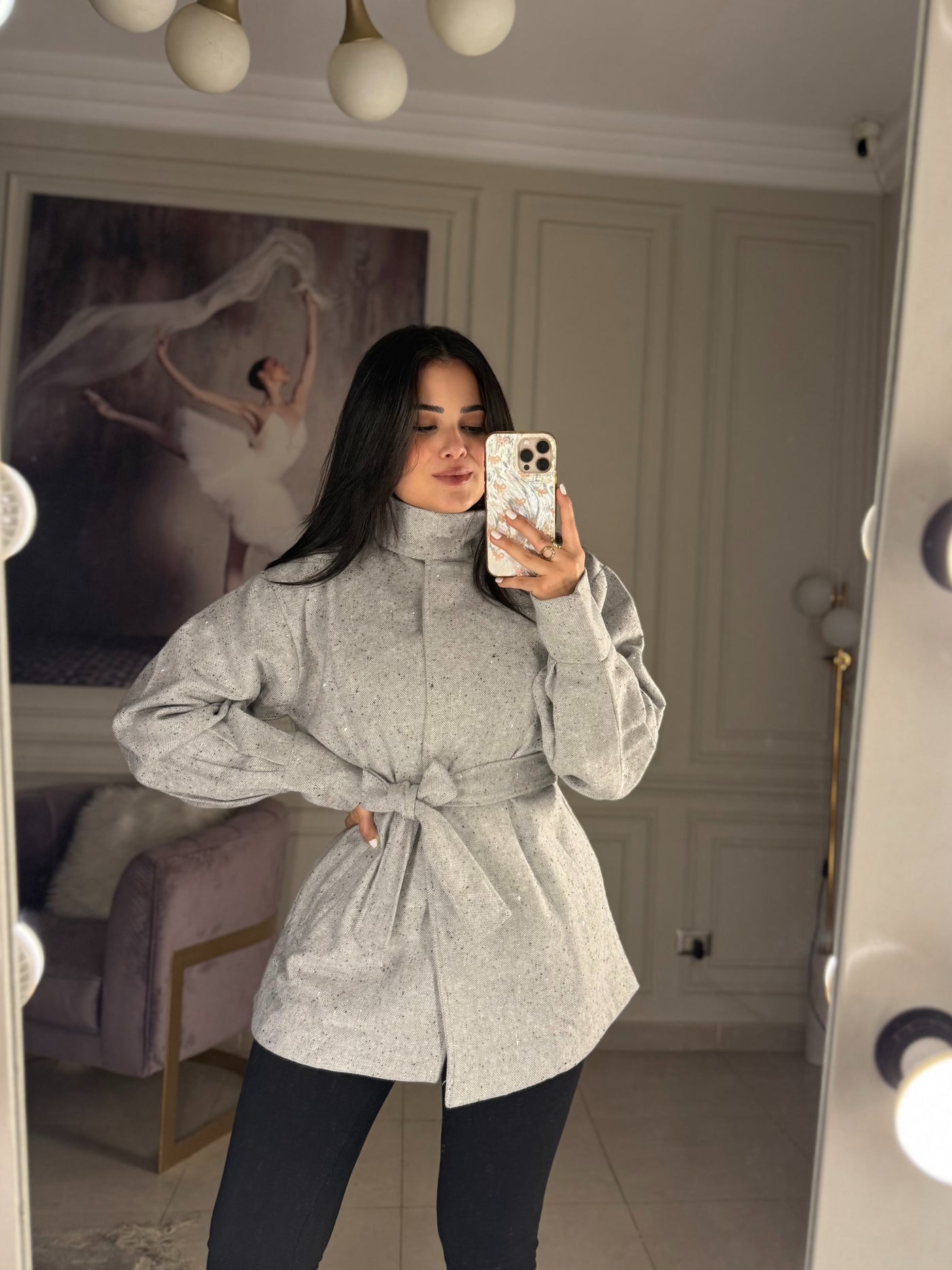 All The Shine Jacket - Silver