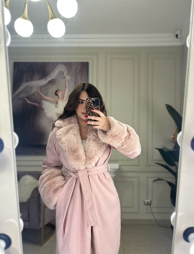 In My Ferrari Fur Coat Luxe Edition - Pink