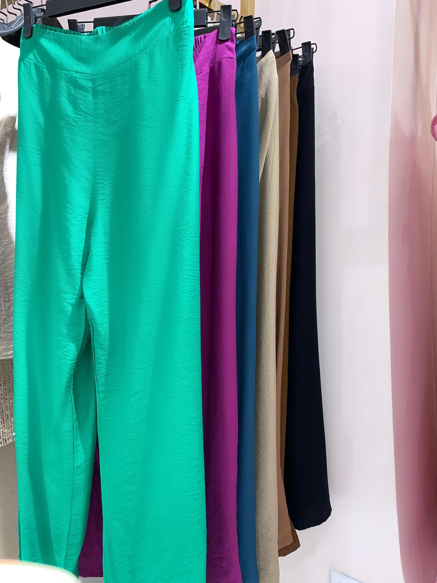 Basic Linen Pants - Green