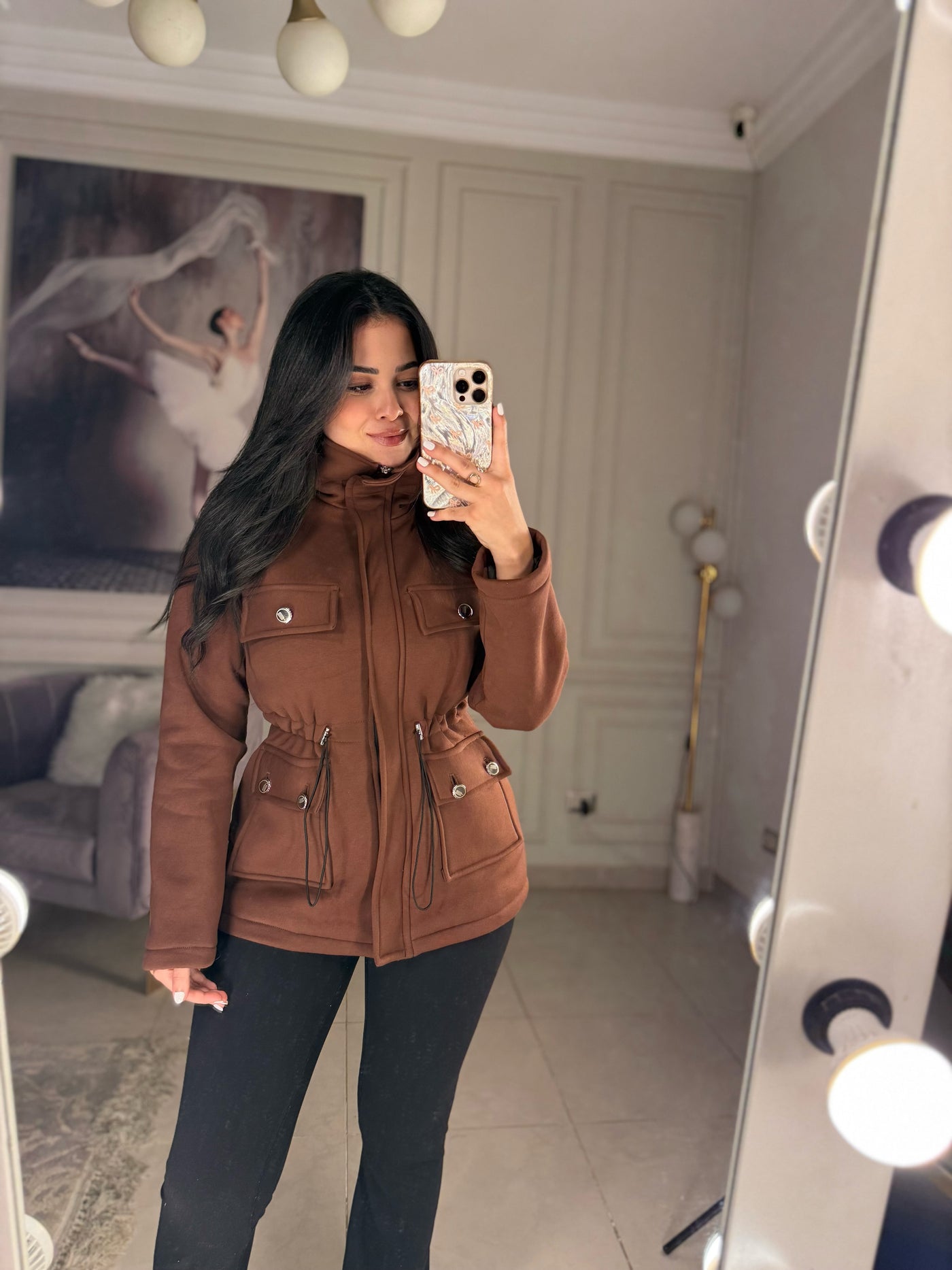 Daily Slay Winter Jacket - Brown