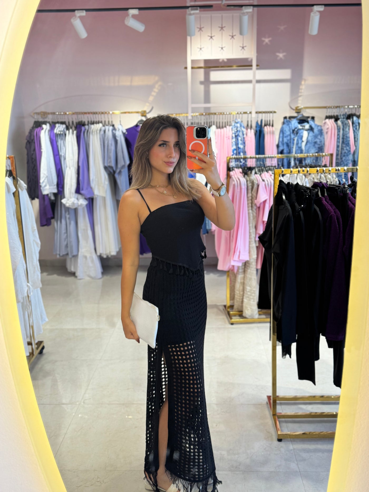 Summer Days Crochet Skirt - Black