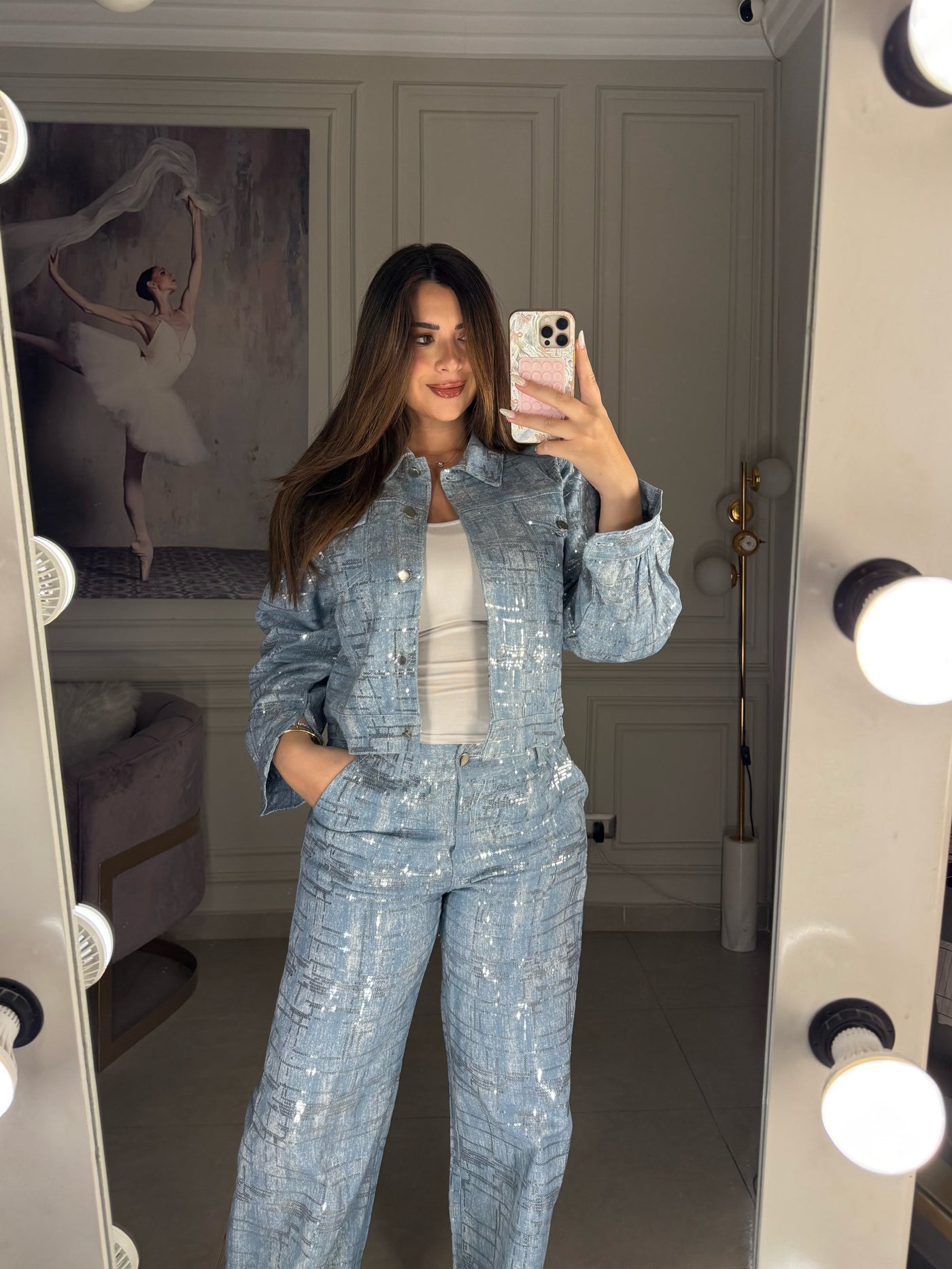Level Up Glowing Denim Set