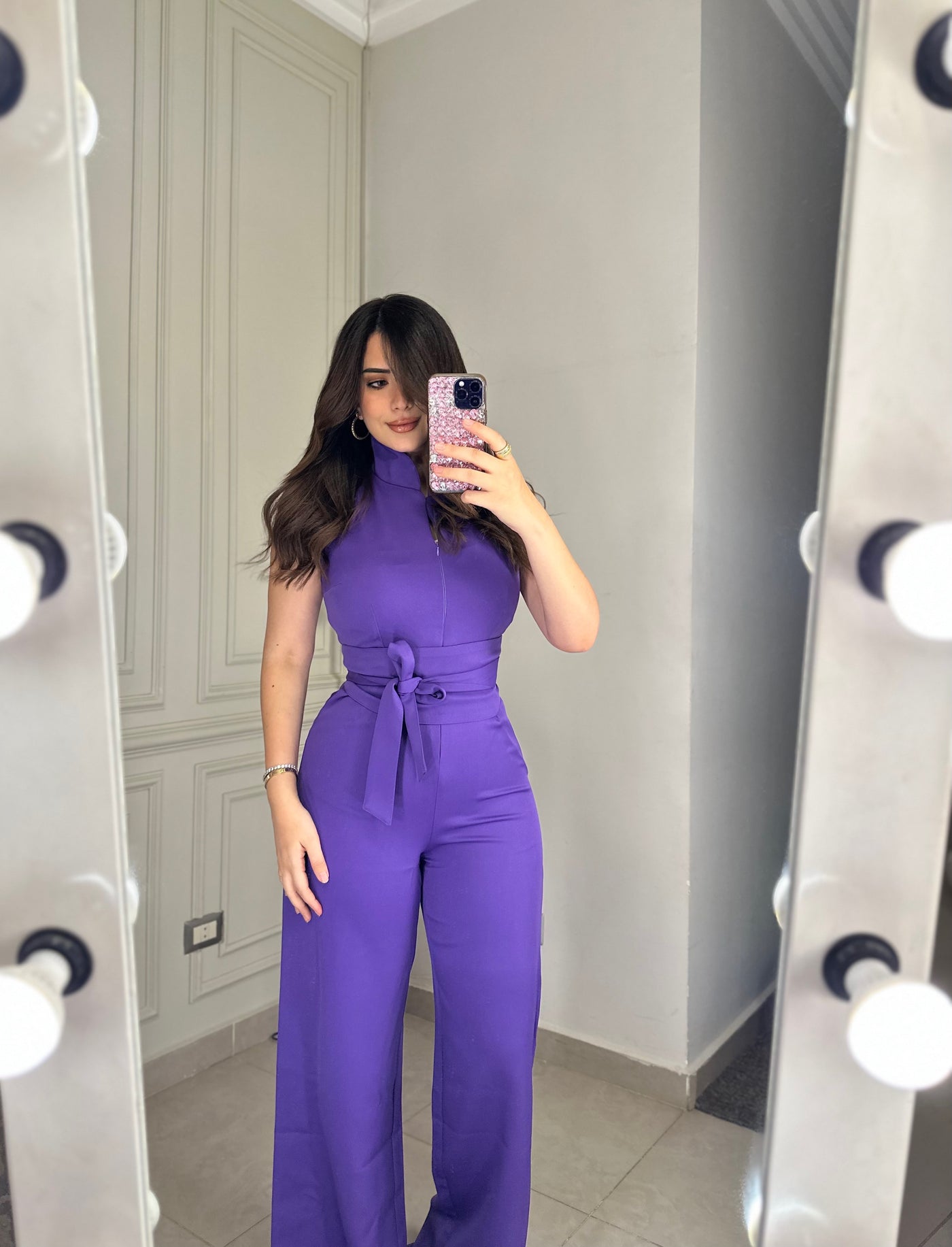 Miss World Body Shaping Jumpsuit - Purple