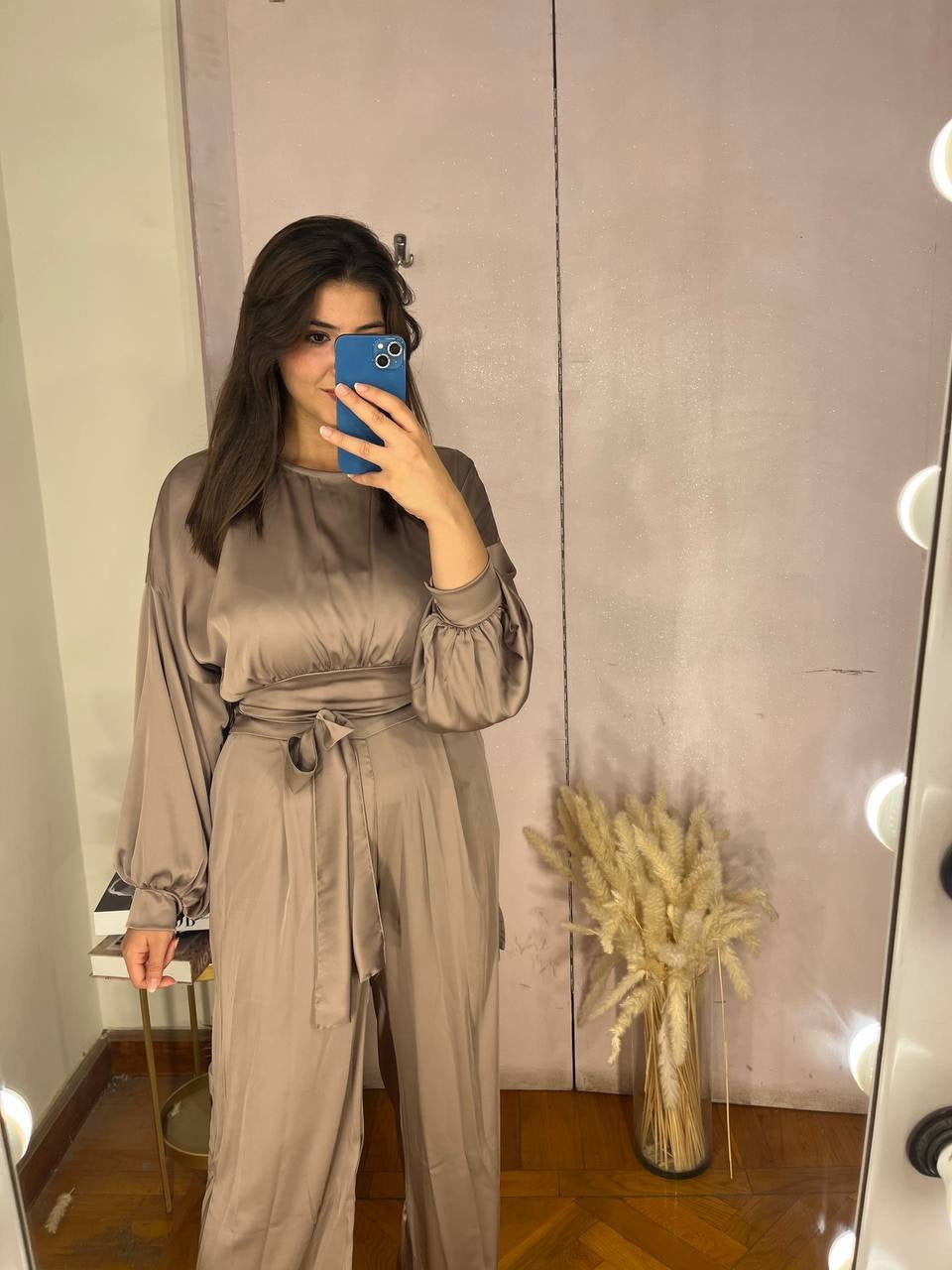 Chic Girl Wrap Around Top - Latte