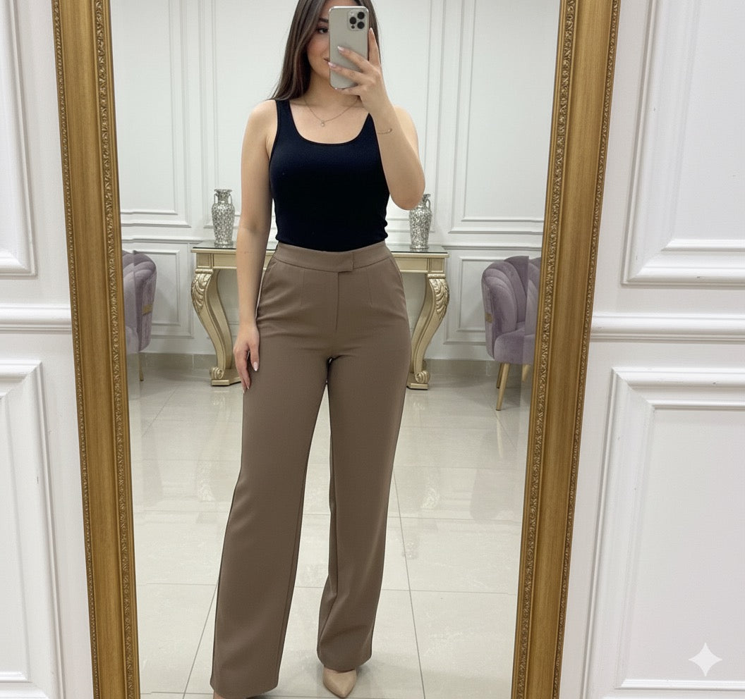 Boss Status Formal Pants - Brown