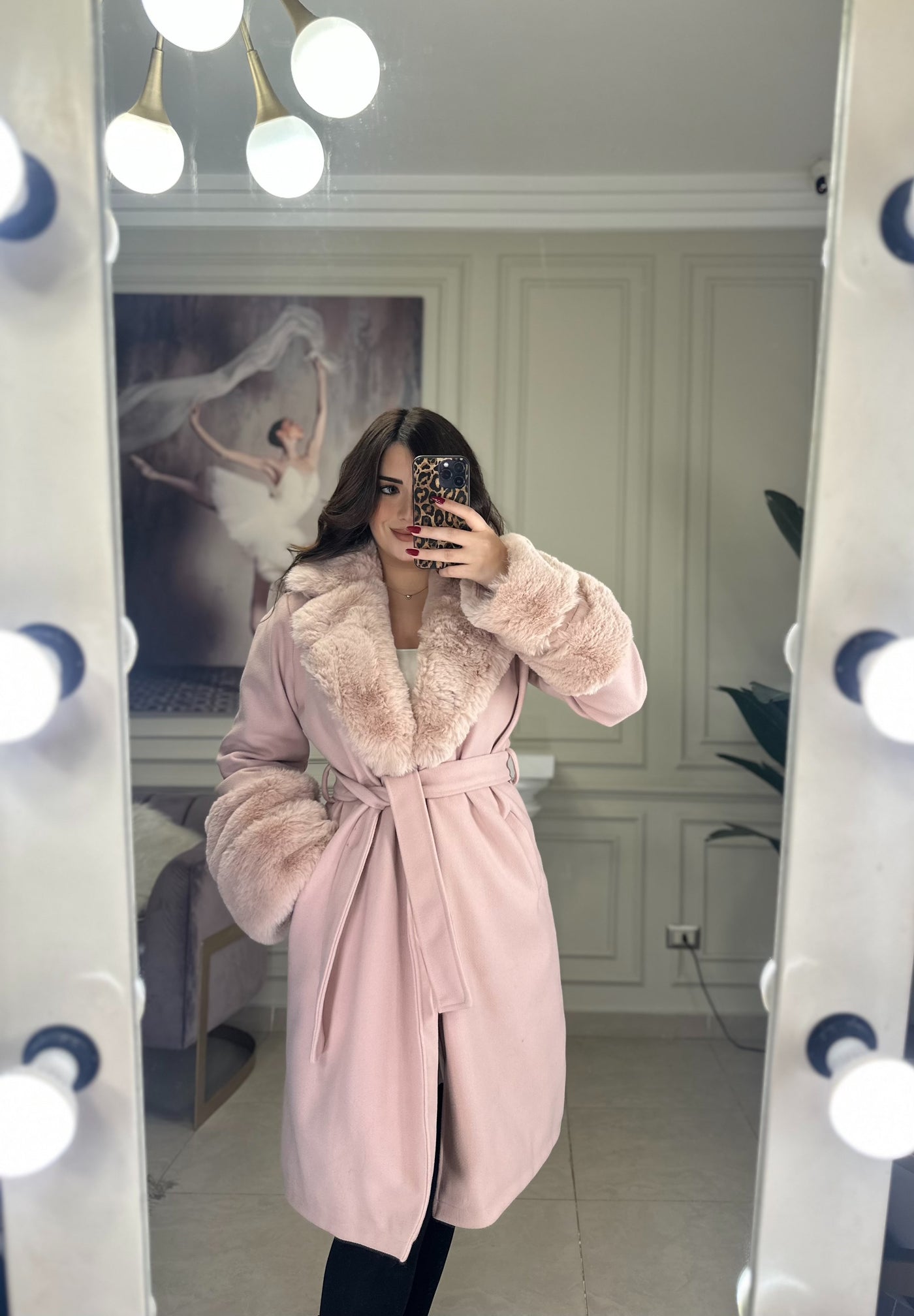 In My Ferrari Fur Coat Luxe Edition - Pink