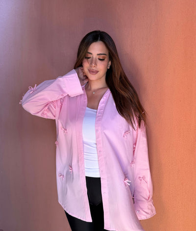 Cute Bow Shirt - Pink