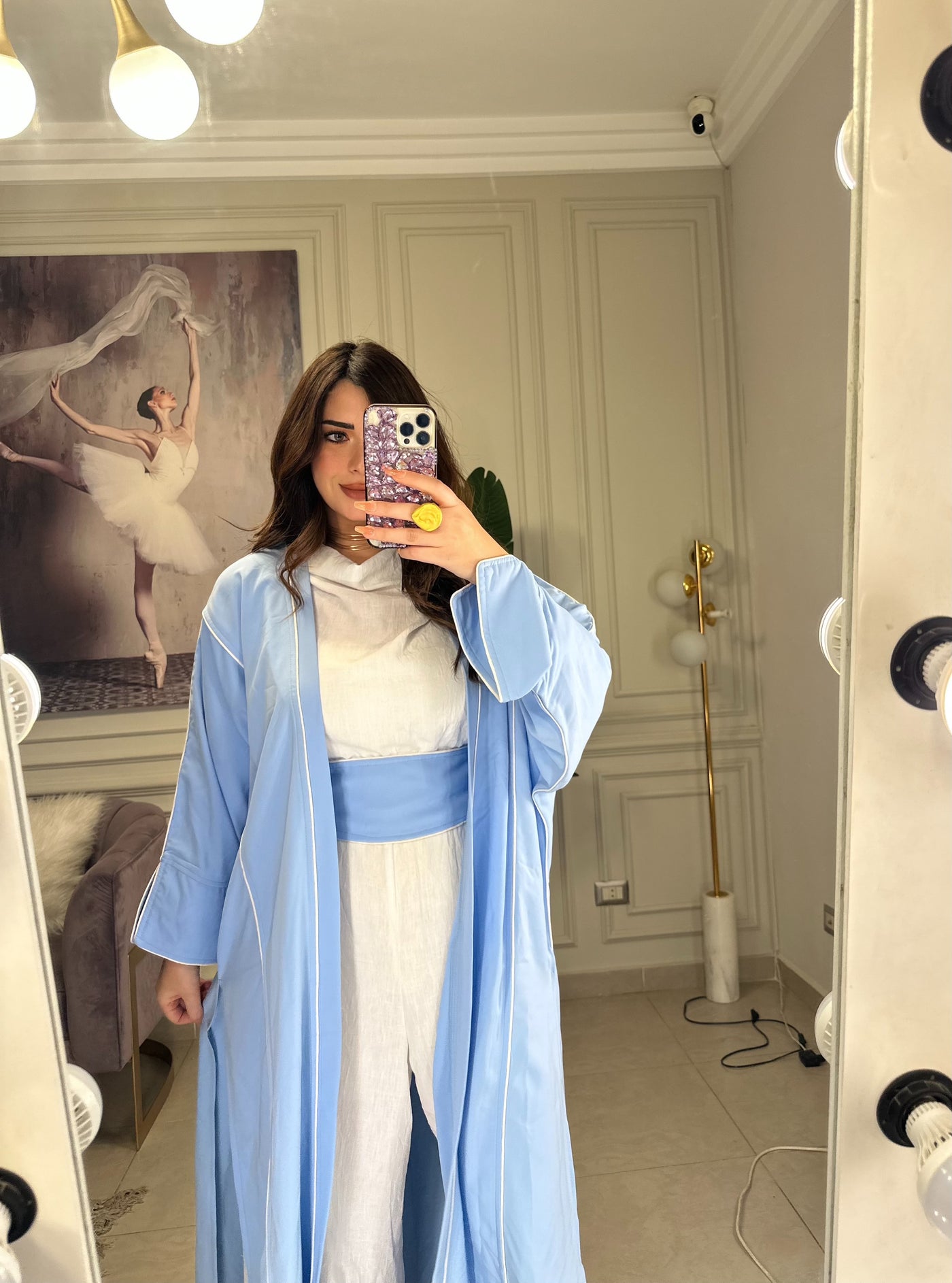 Love Trims Kaftan - Baby blue