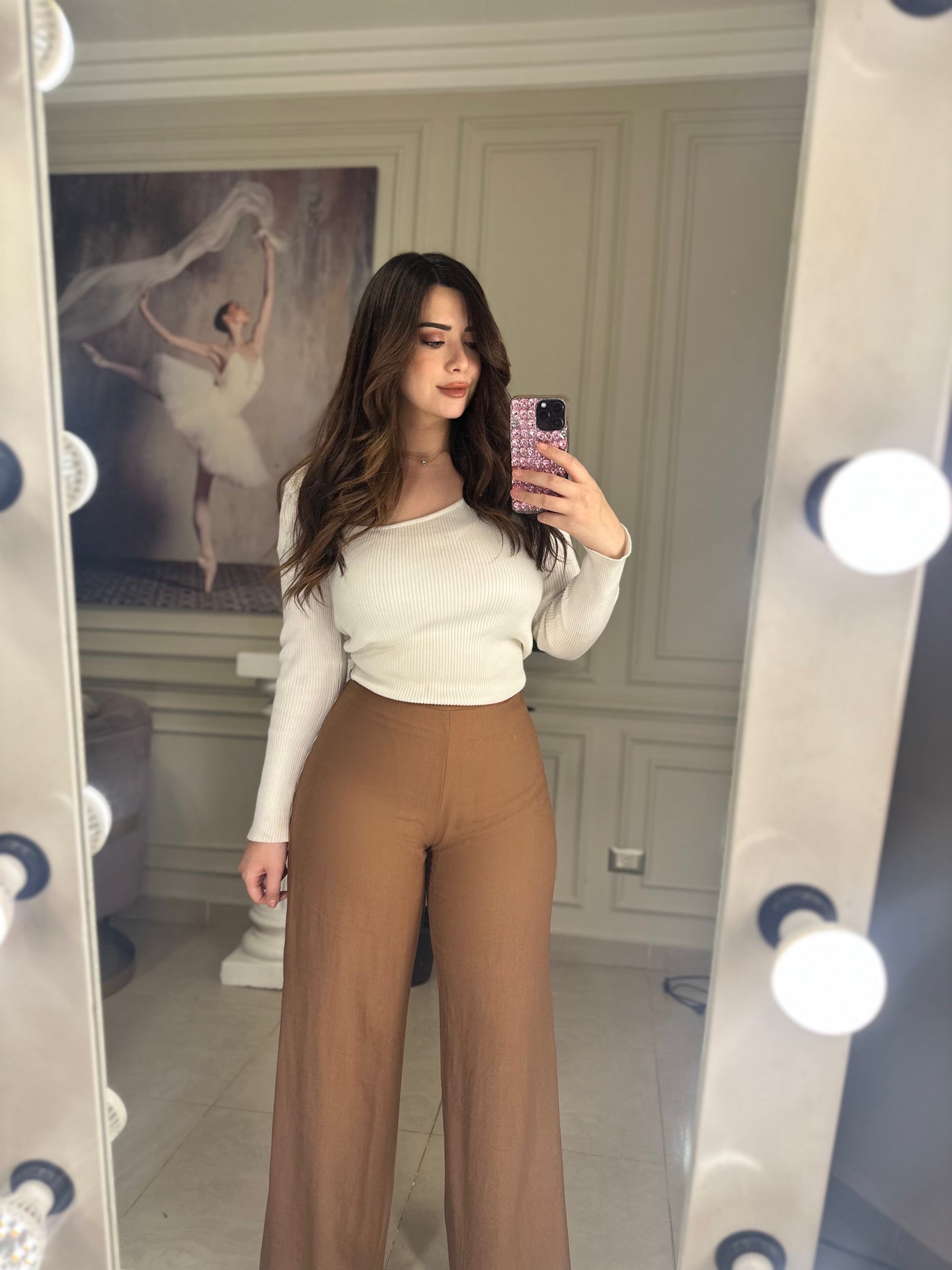 Basic Linen Pants - Hazelnut