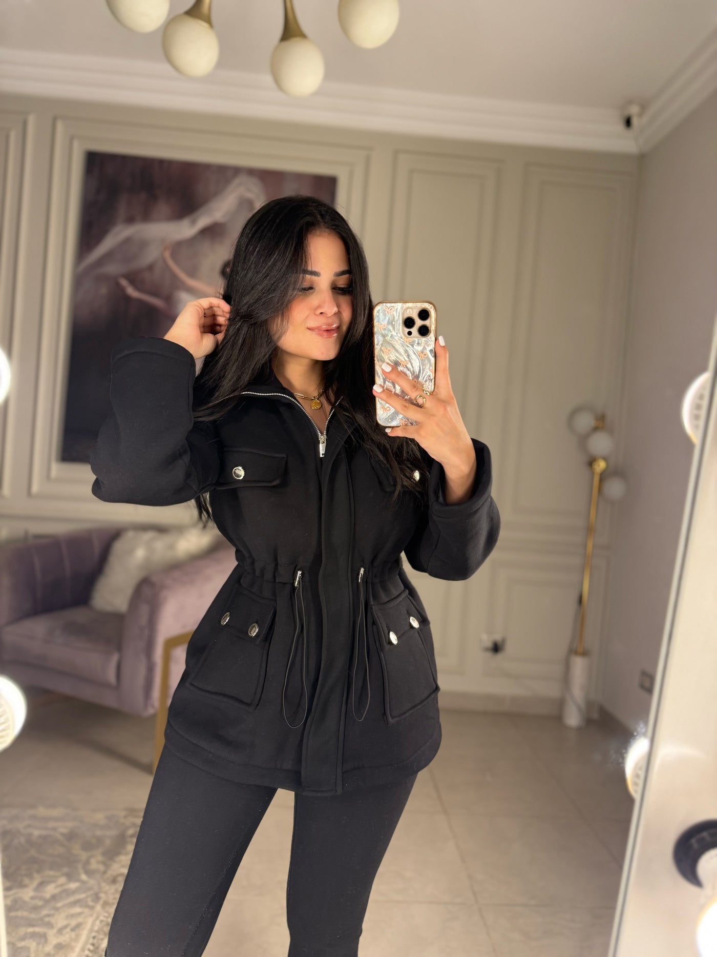 Daily Slay Winter Jacket - Black