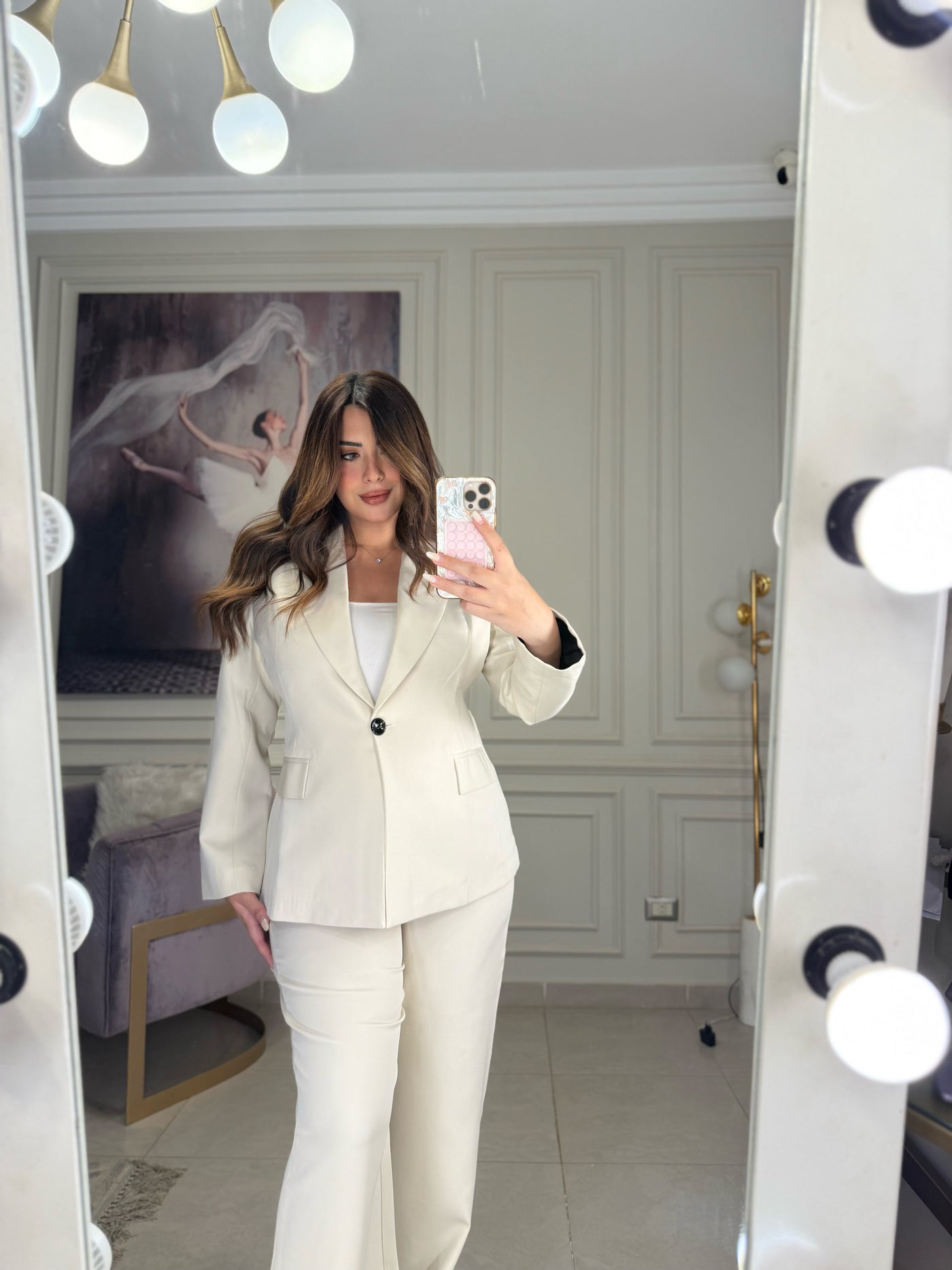 CEO Vibes Fitted Blazer - Beige