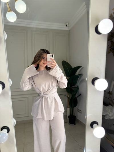 No Filter Linen Pants-Latte