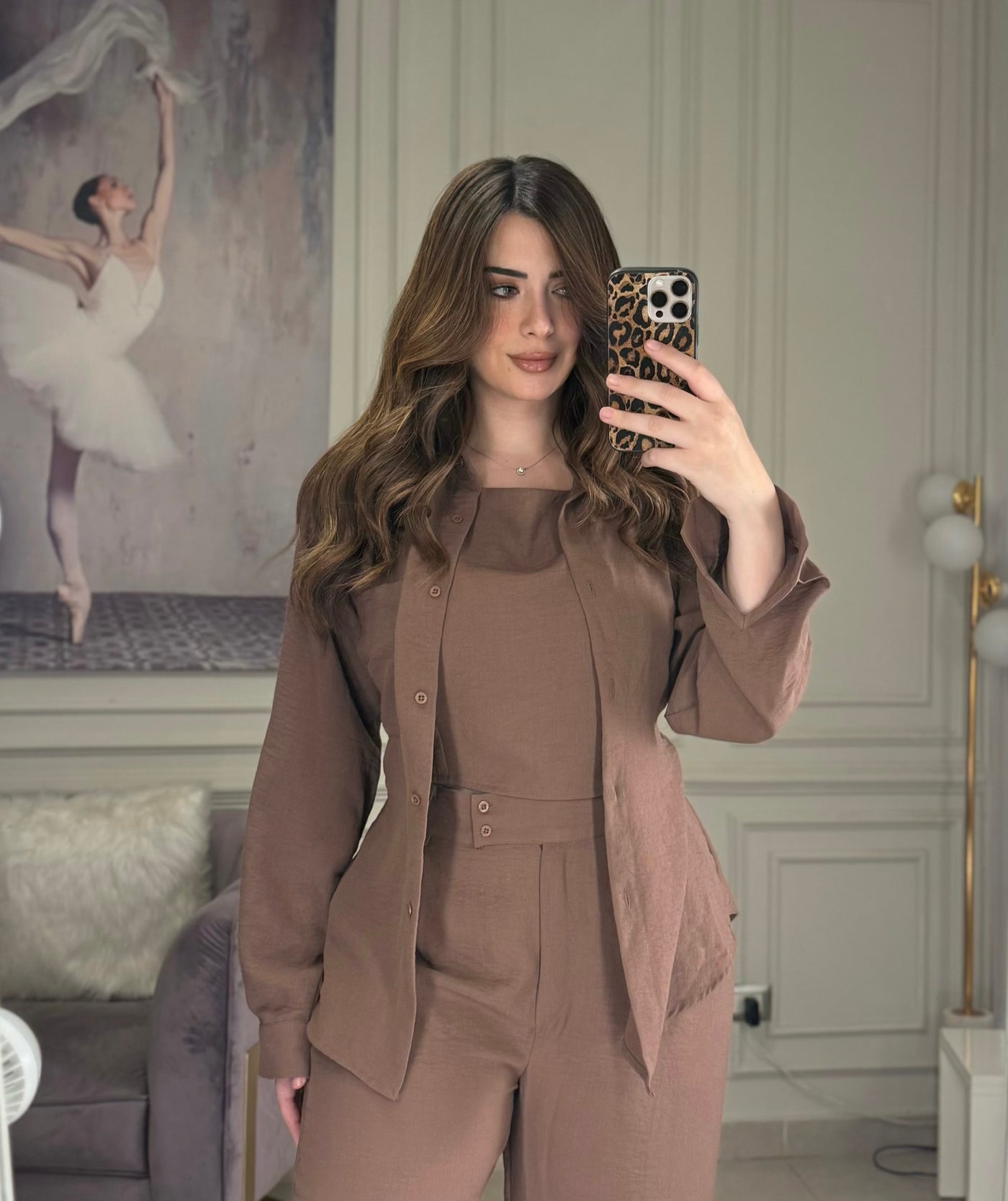 Morning Date Linen Shirt - Hazelnut