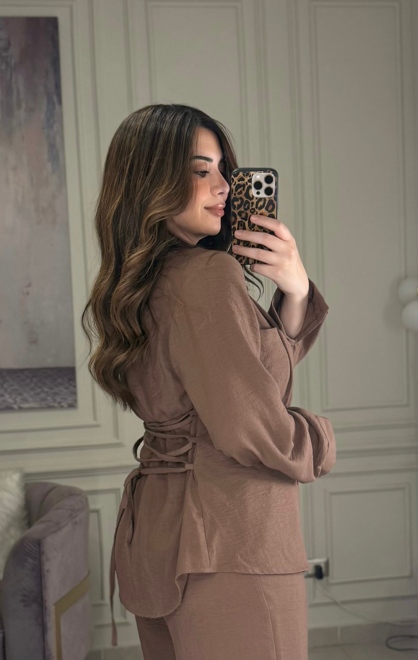 Morning Date Linen Shirt - Hazelnut