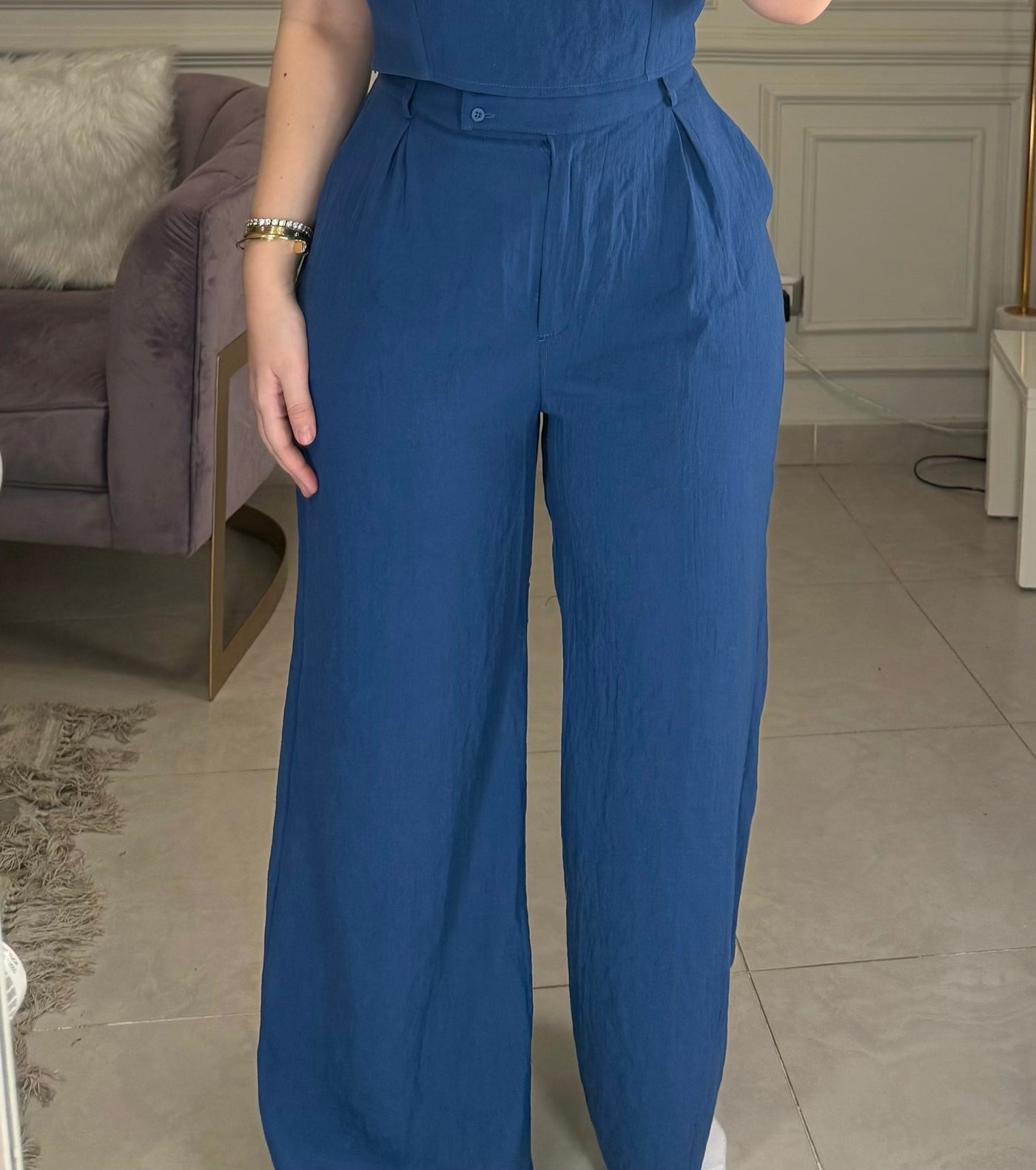 Morning Date Linen Pants - Petroleum