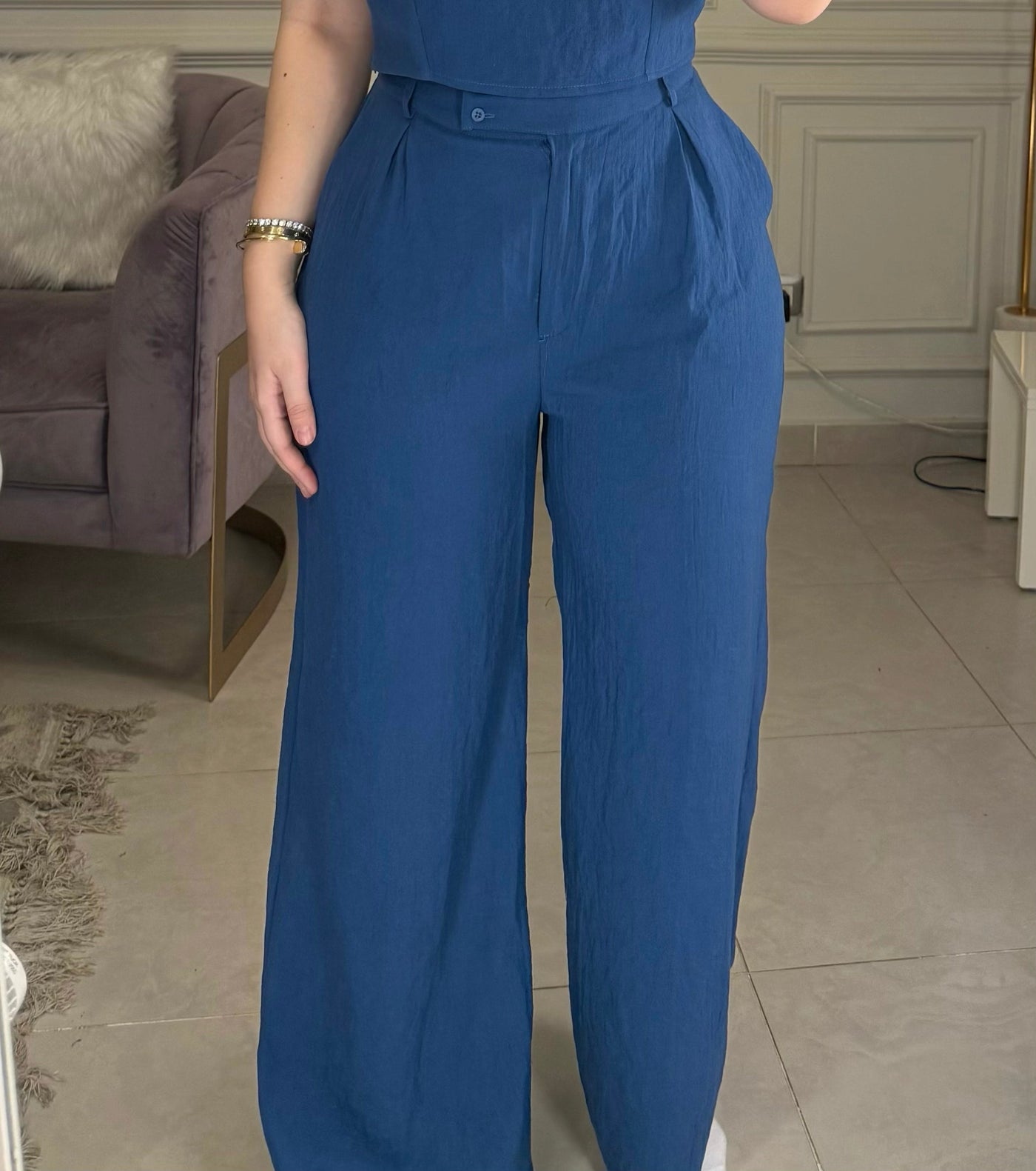 Morning Date Linen Pants - Petroleum