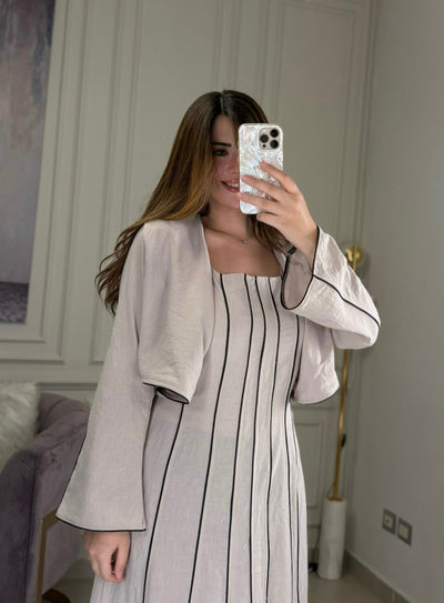 Girl in Florence Linen Top - Beige