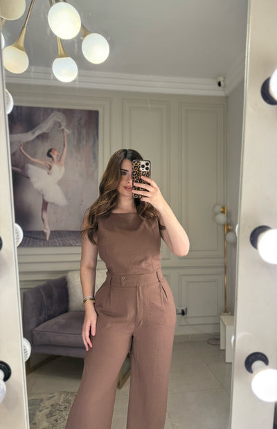 Morning Date Linen Set - Hazelnut