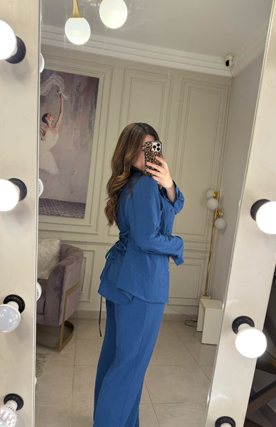 Morning Date Linen Set - Petroleum