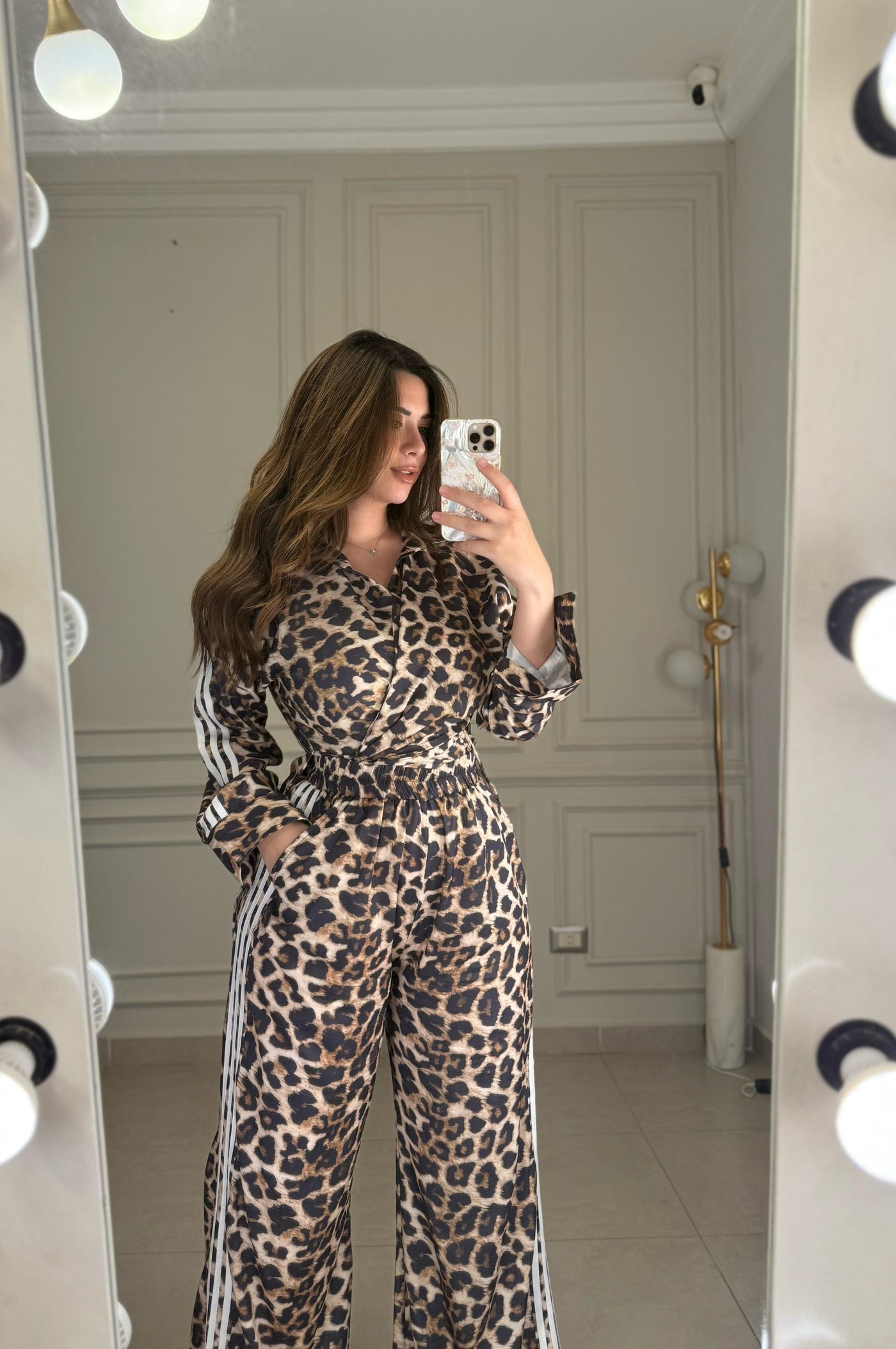 Fierce & Pretty Leopard Set - White Trims
