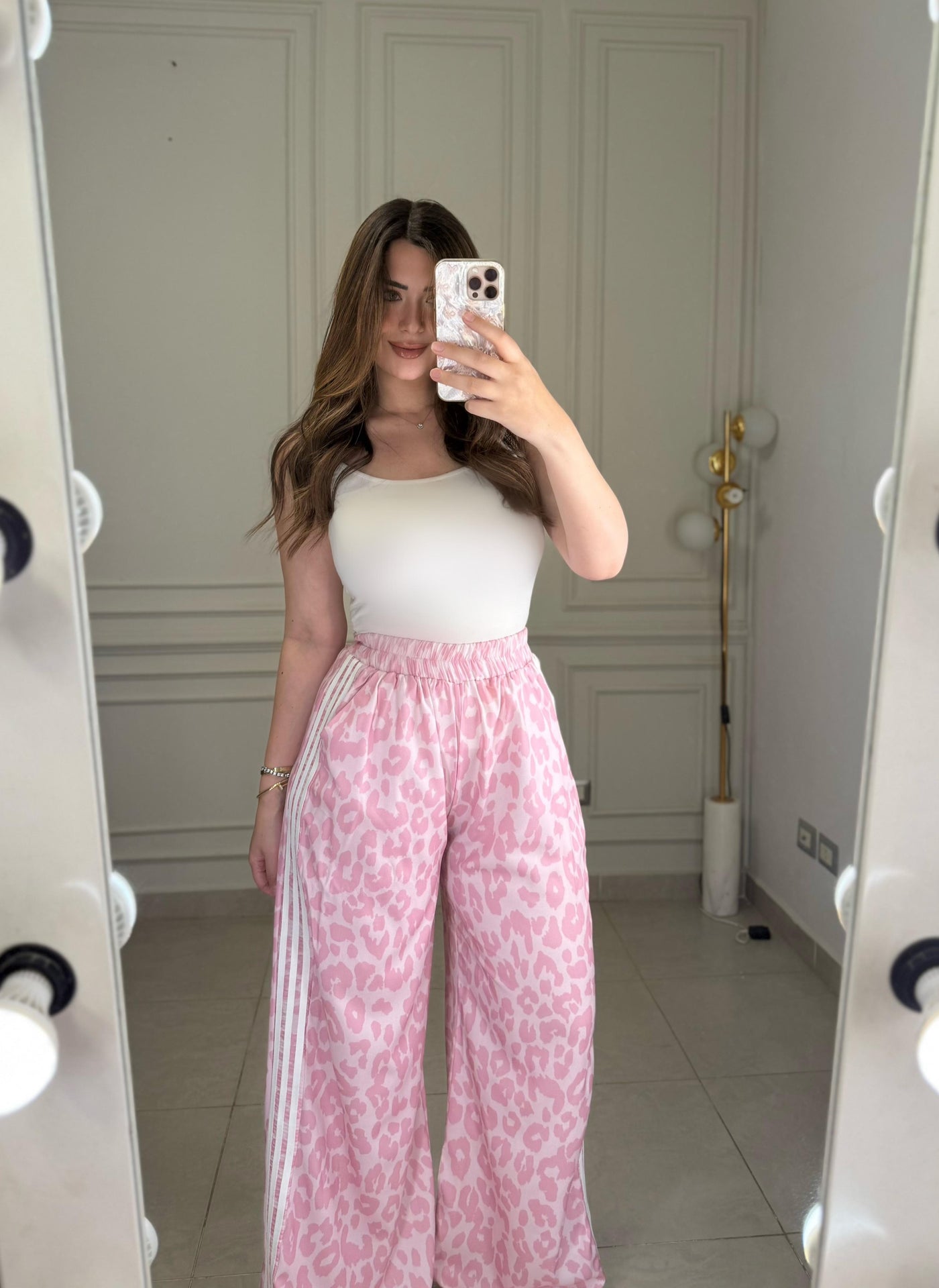 Fierce & Pretty Leopard Pants - Pink