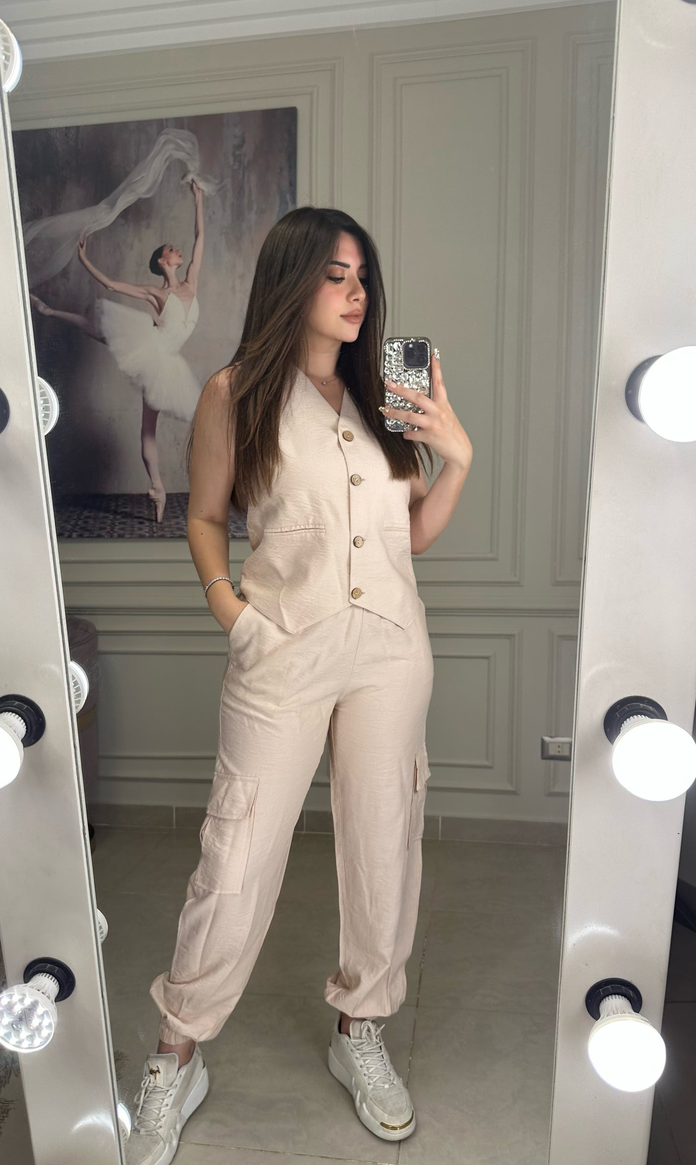 Trendy Girl Pants - Beige