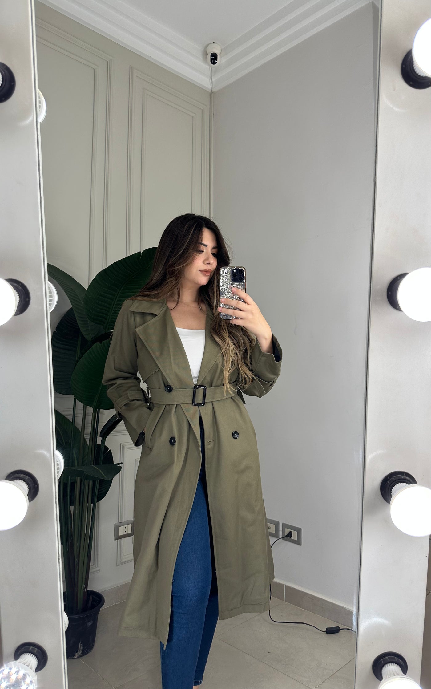 Off To London Trench Coat - Olive