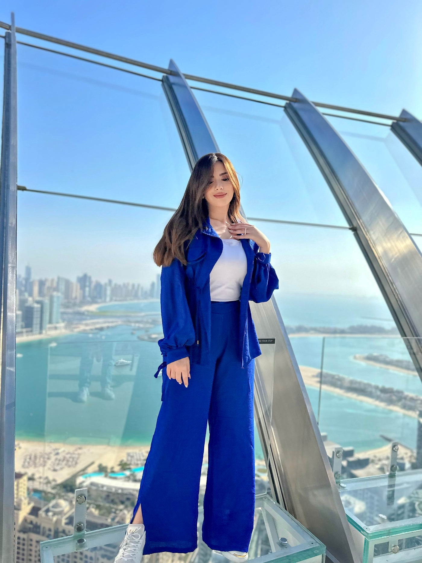 Miami Girl Linen Pants - Royal Blue