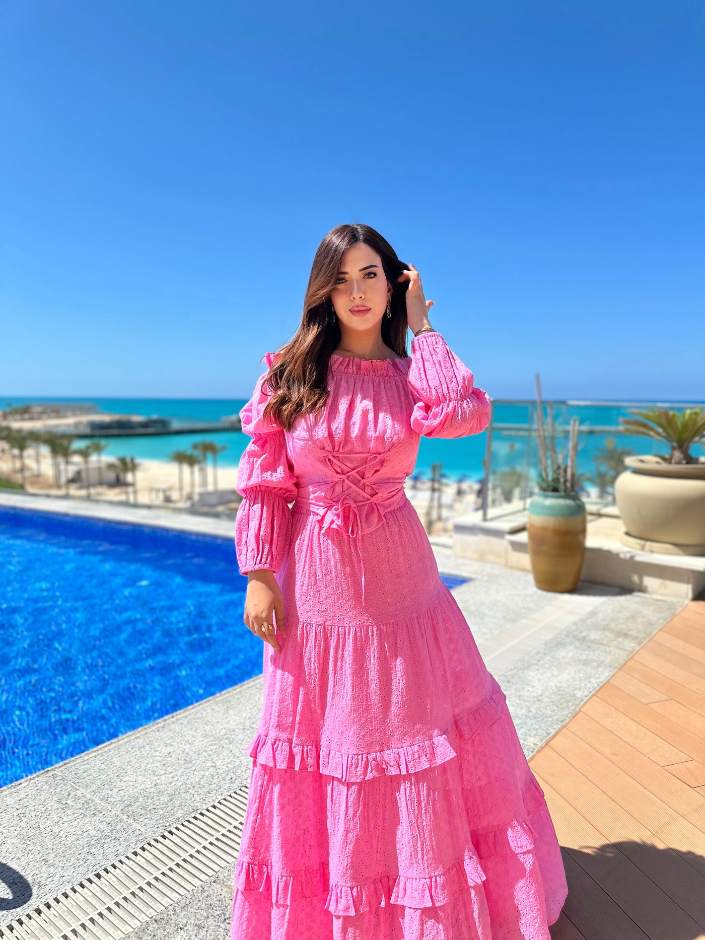Senorita Ruffled Skirt - Pink