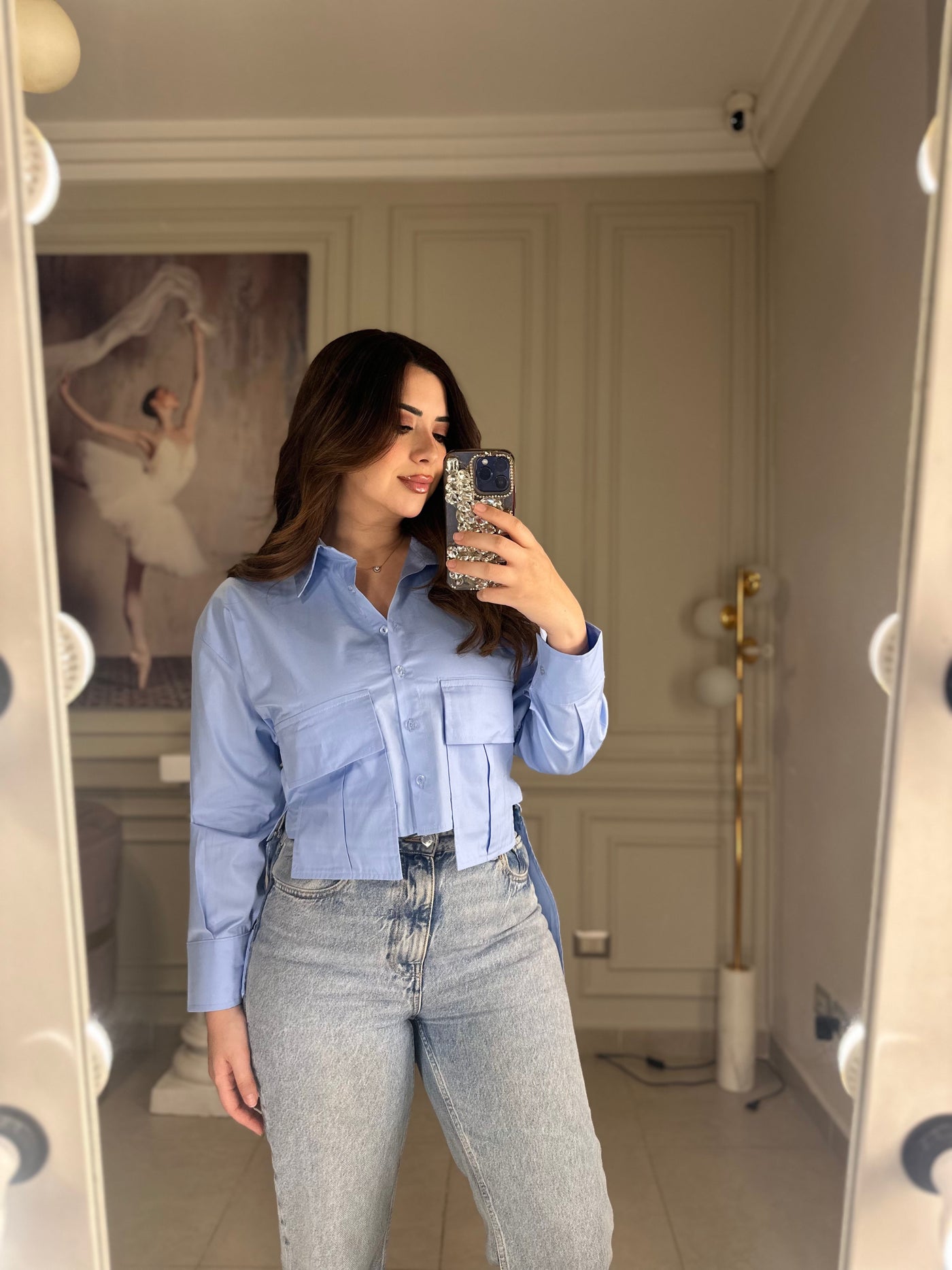 Chic Inspo Multiway Shirt - Baby Blue