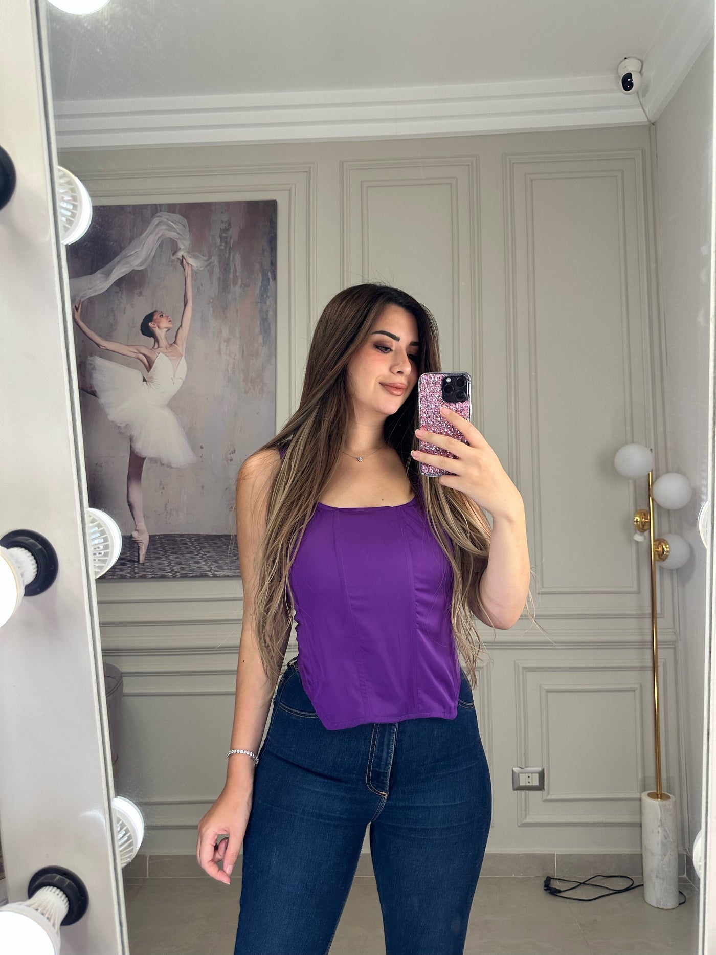 Basic Corset Top - Purple