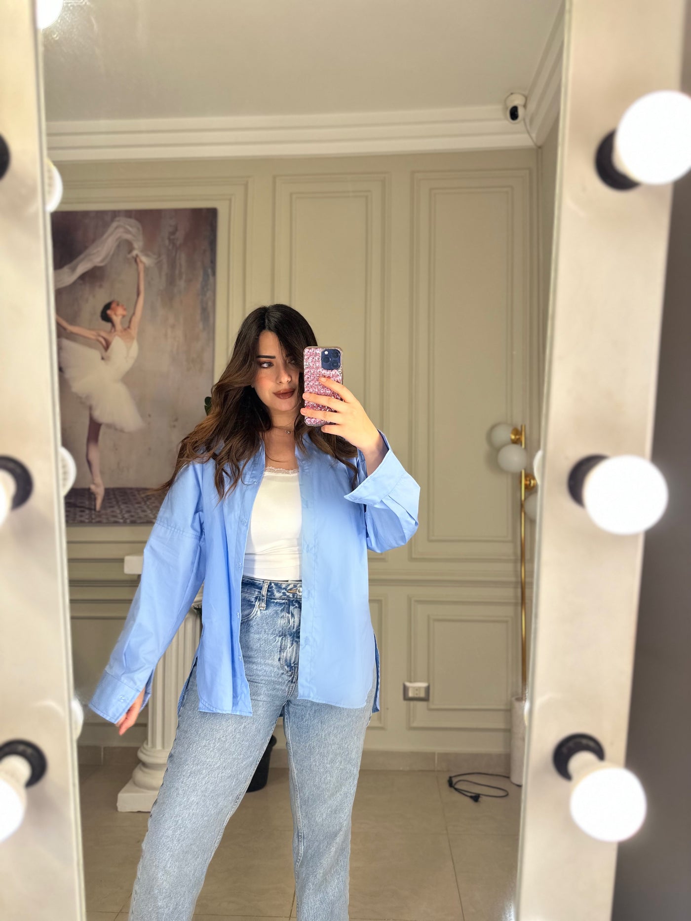 Everyday Favorite Oversized Shirt - Sky Blue