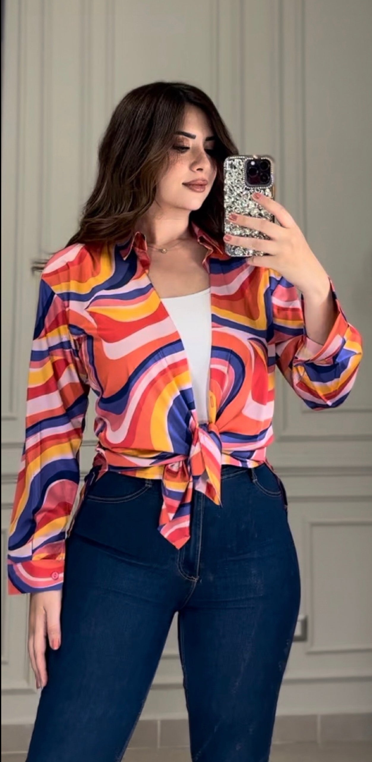 Spice Girls Buttoned Shirt - Blue