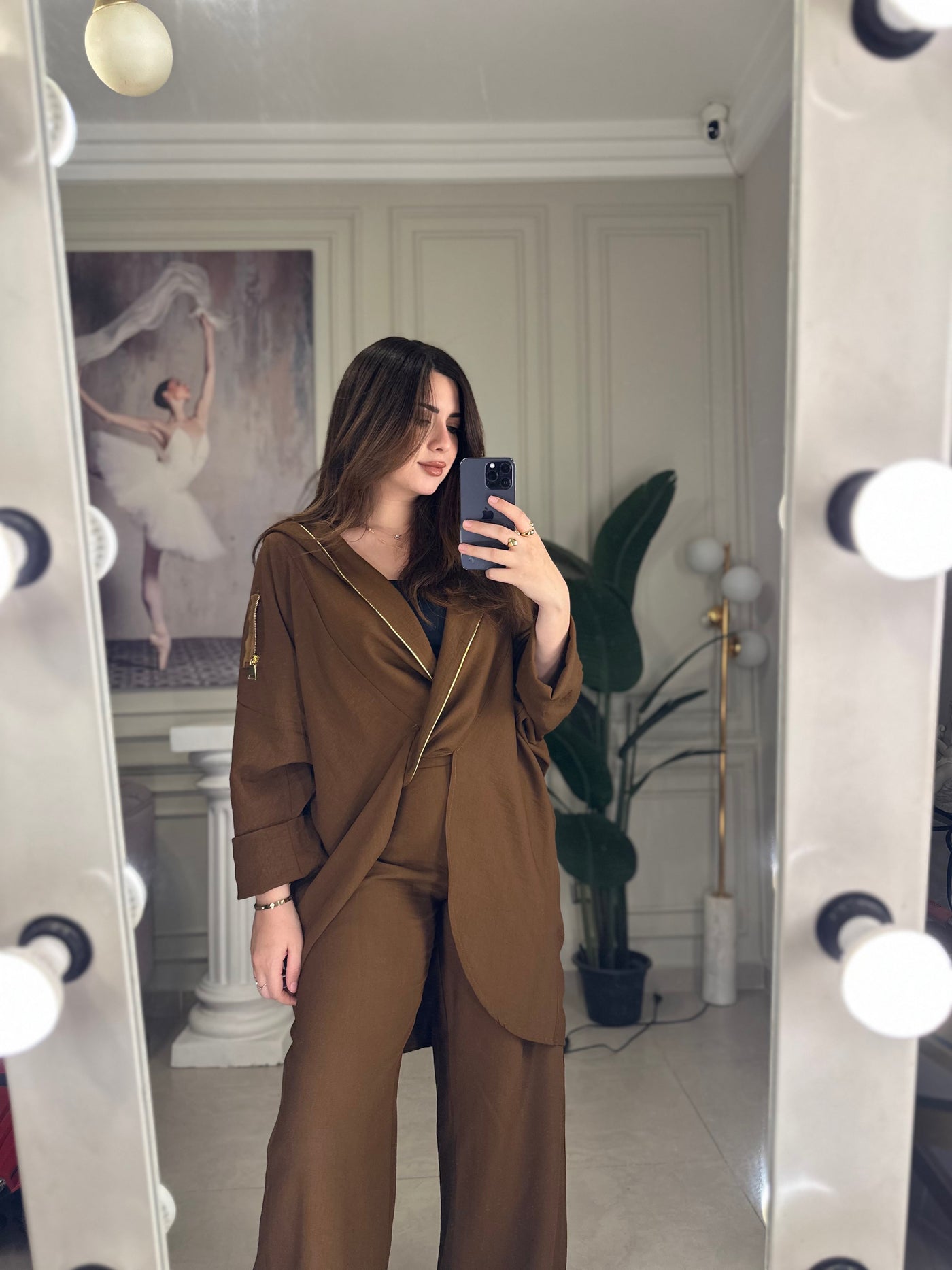 Madrid Vacation Multiway Linen Kimono - Camel