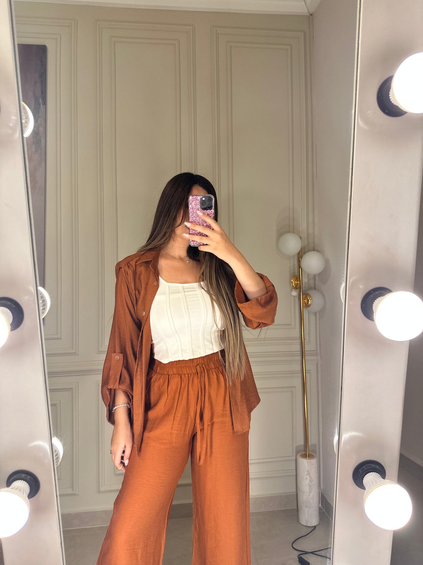 Standout Style Linen Blouse - Camel