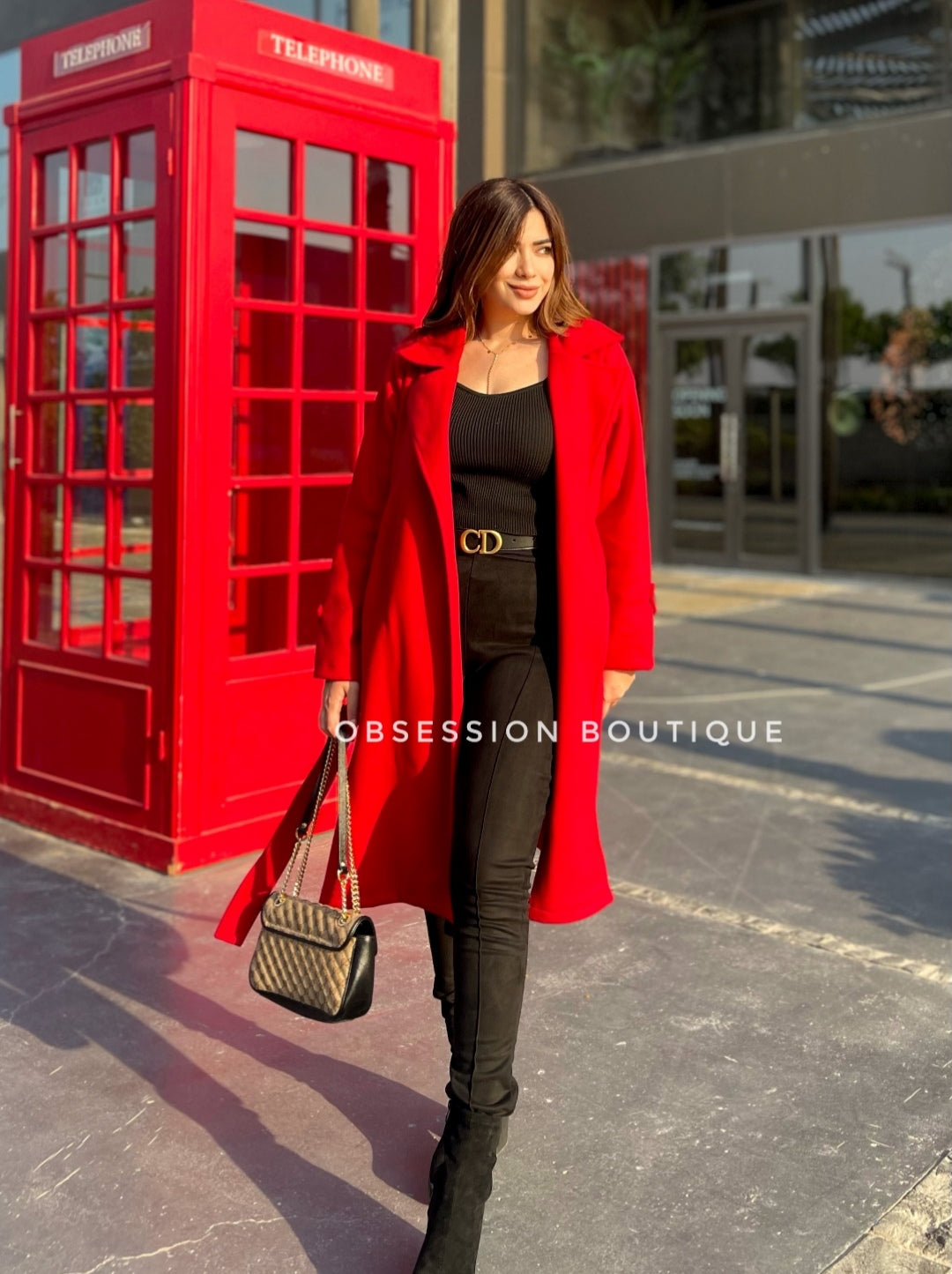 English Girl Coat - Red