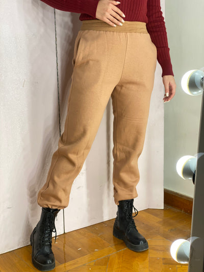 Stop & Stare Jogger Pants - Sand Beige