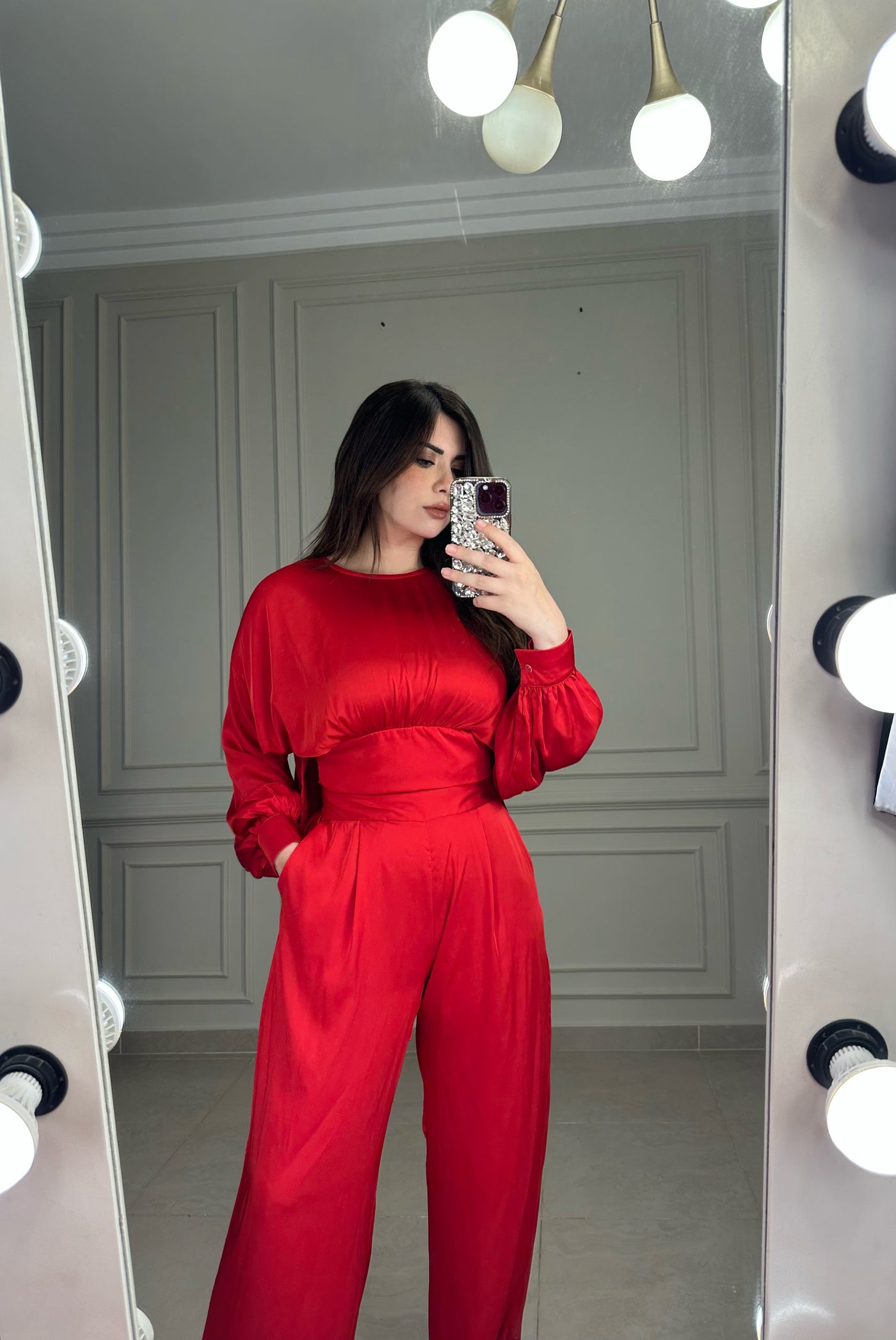 Chic Girl Wrap Around Top - Red